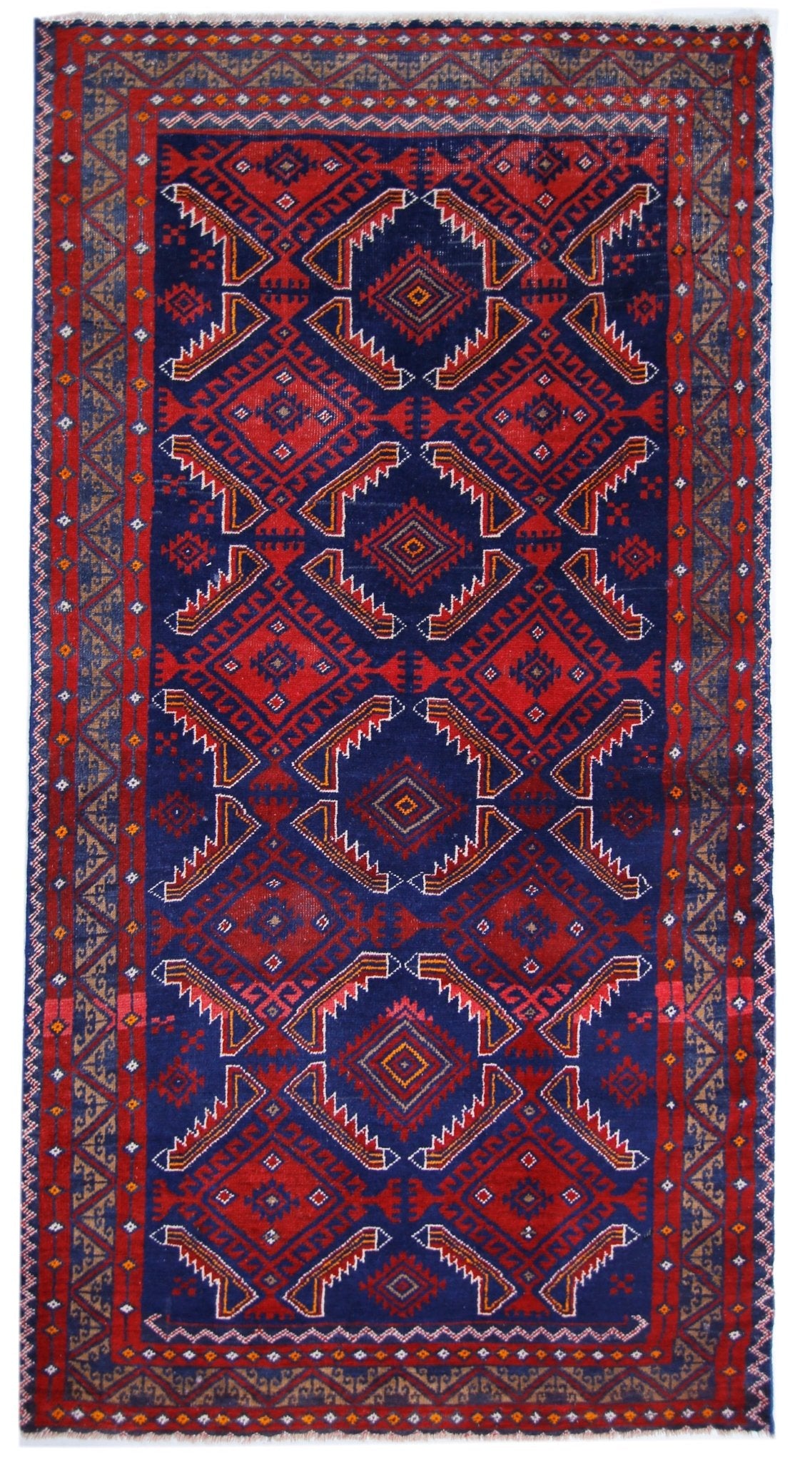 Handmade Tribal Persian Balouch Rug | 173 x 92 cm | 5'8" x 3' - Najaf Rugs & Textile