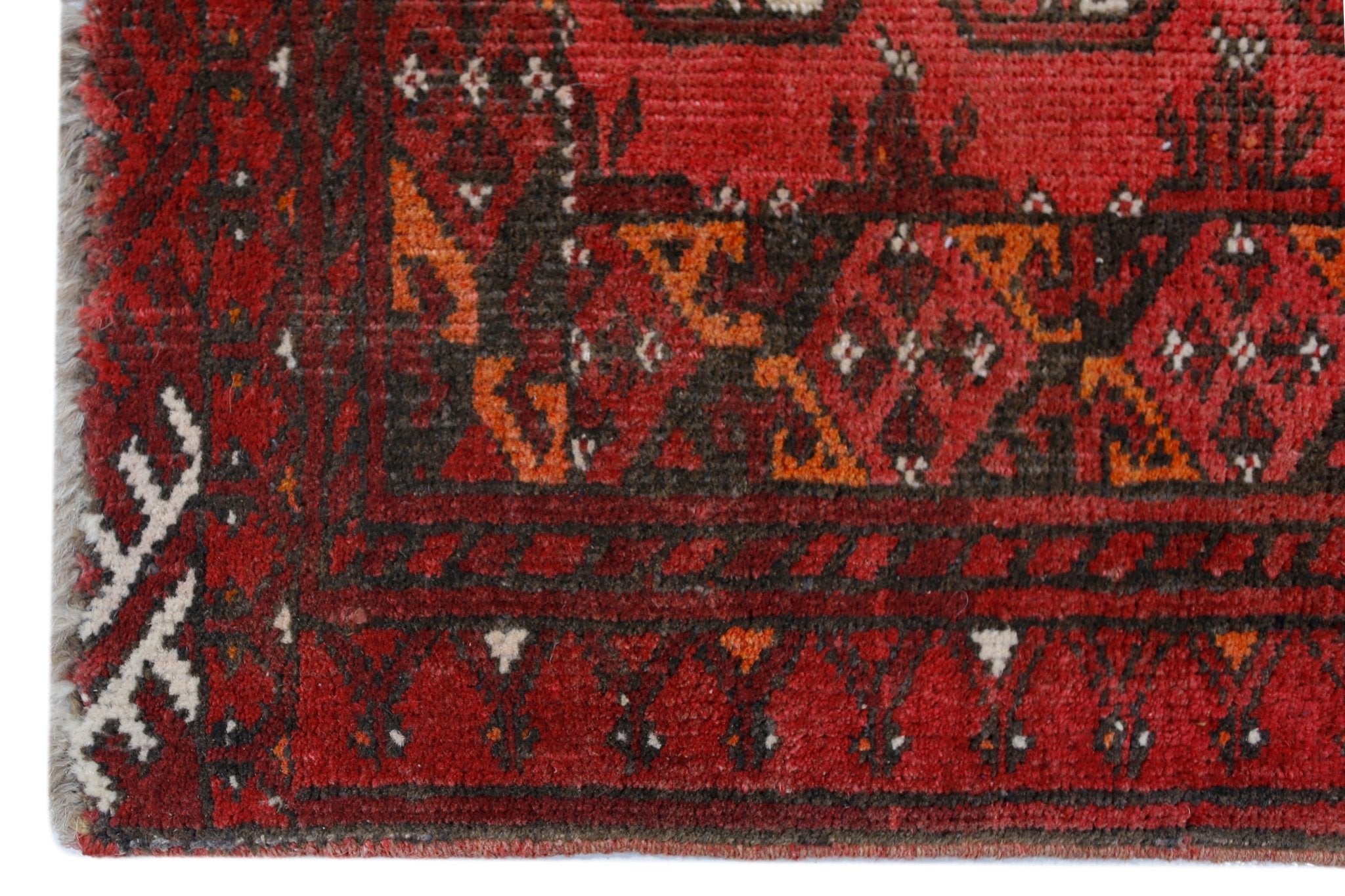 Handmade Ultra Mini Afghan Turkmen Rug | 59 x 53 cm | 1'11" x 1'9" - Najaf Rugs & Textile