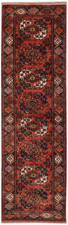 Handwoven Afghan Chobi Hallway Runner | 299 x 87 cm | 9'10" X 2' - Najaf Rugs & Textile