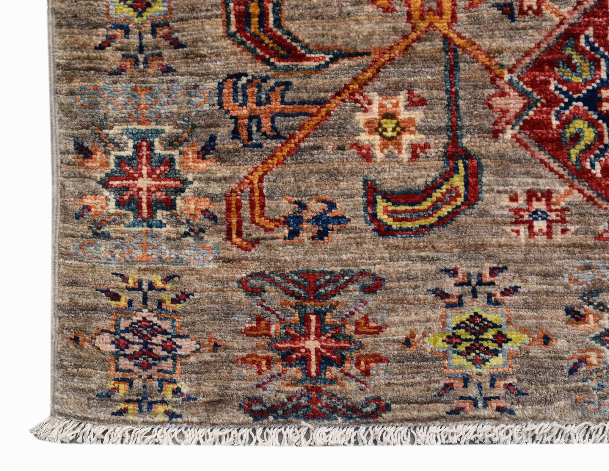 Handwoven Afghan Chobi Hallway Runner | 316 x 80 cm | 10'4" x 2'7" - Najaf Rugs & Textile