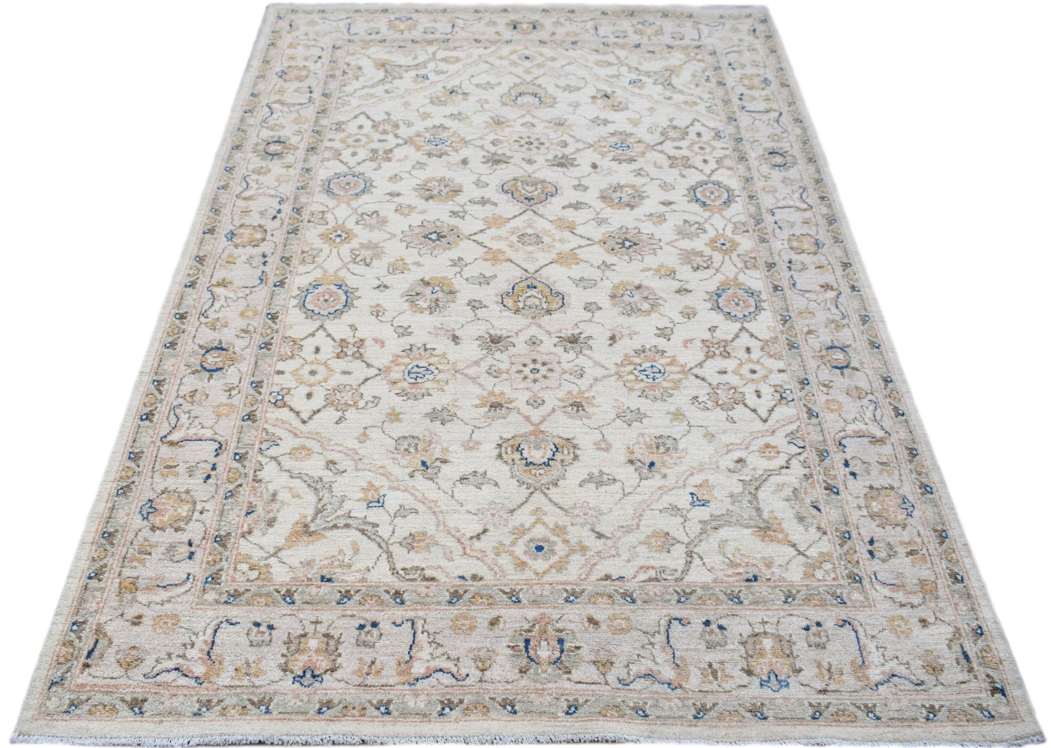 Handwoven Afghan Chobi Rug | 203 x 138 cm | 6'8" x 4'7" - Najaf Rugs & Textile