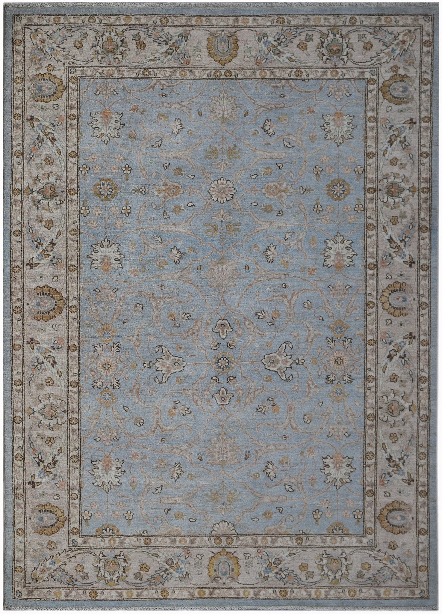 Handwoven Afghan Chobi Rug | 224 x 168 cm | 7'5" x 5'7" - Najaf Rugs & Textile