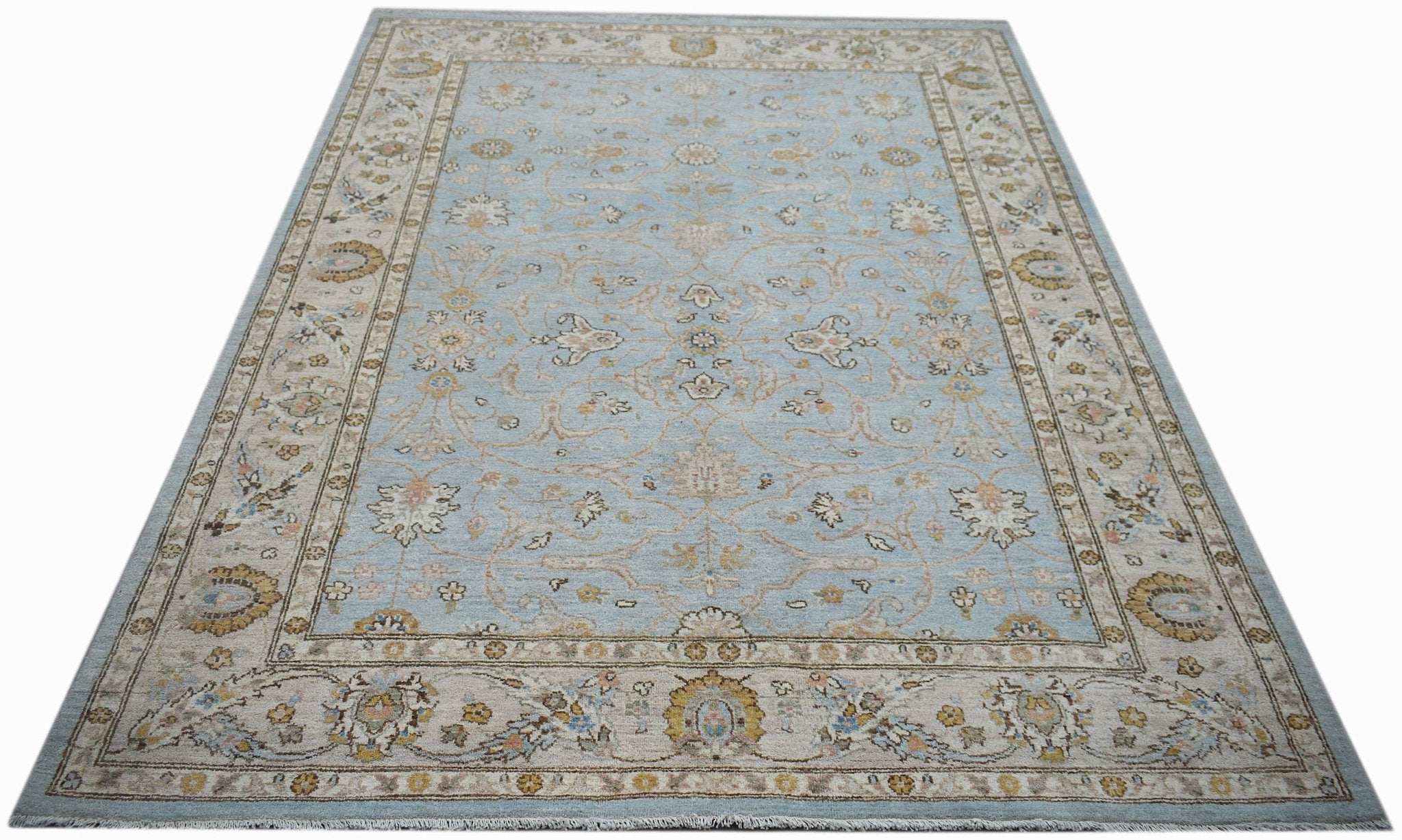 Handwoven Afghan Chobi Rug | 224 x 168 cm | 7'5" x 5'7" - Najaf Rugs & Textile