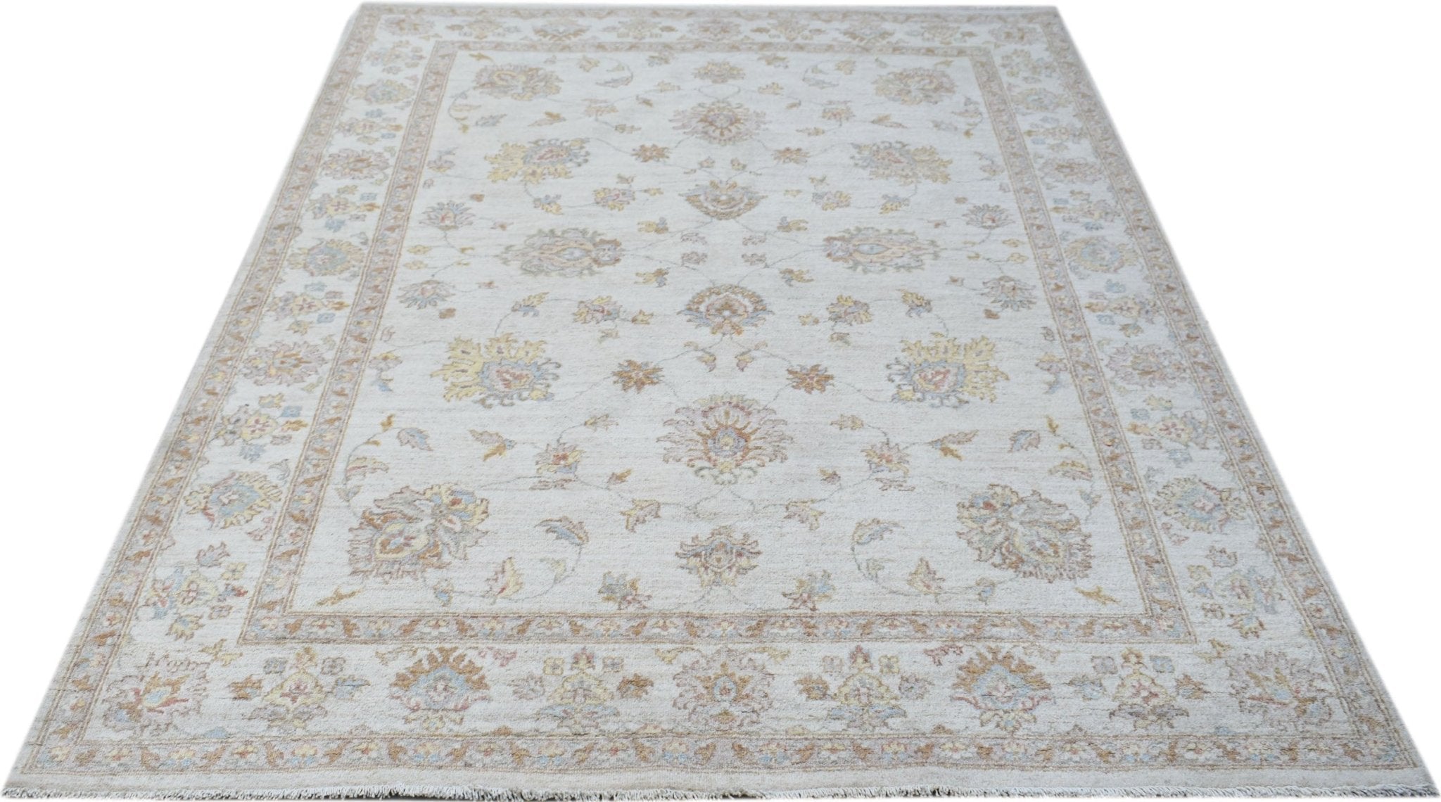 Handwoven Afghan Chobi Rug | 227 x 169 cm | 7'6" x 5'7" - Najaf Rugs & Textile