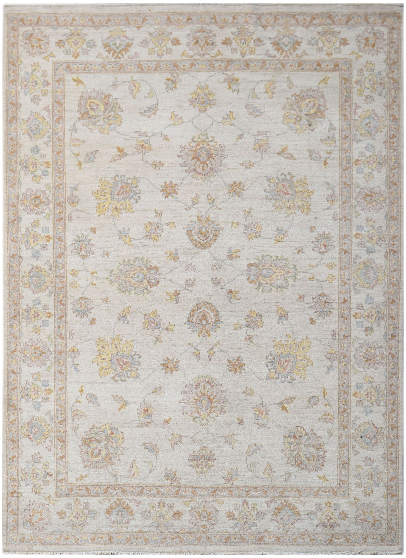 Handwoven Afghan Chobi Rug | 227 x 169 cm | 7'6" x 5'7" - Najaf Rugs & Textile