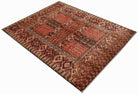 Handwoven Afghan Chobi Rug | 235 x 184 cm | 7'9" x 6' - Najaf Rugs & Textile