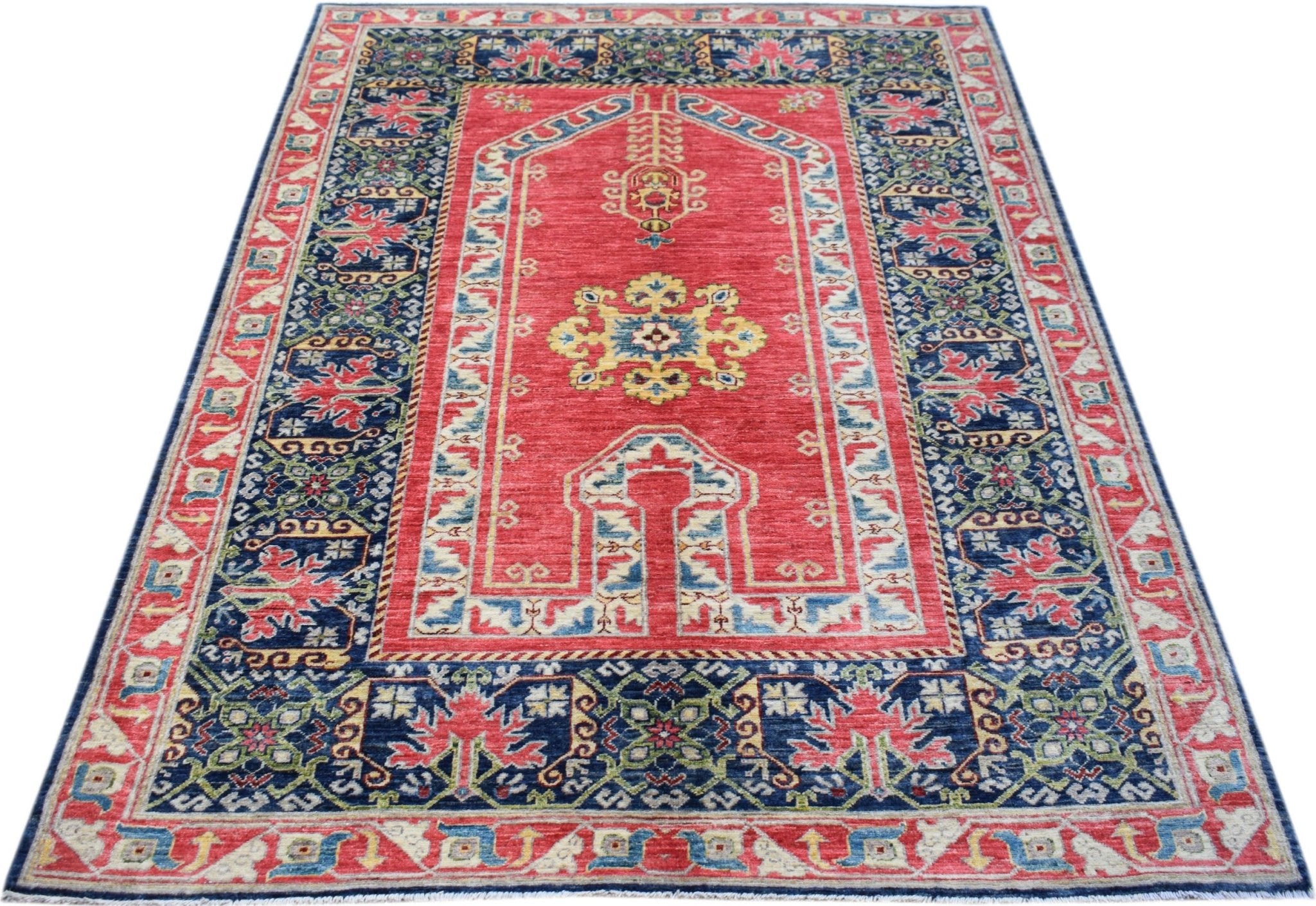 Handwoven Afghan Chobi Rug | 242 x 170 cm | 8' x 5'7" - Najaf Rugs & Textile