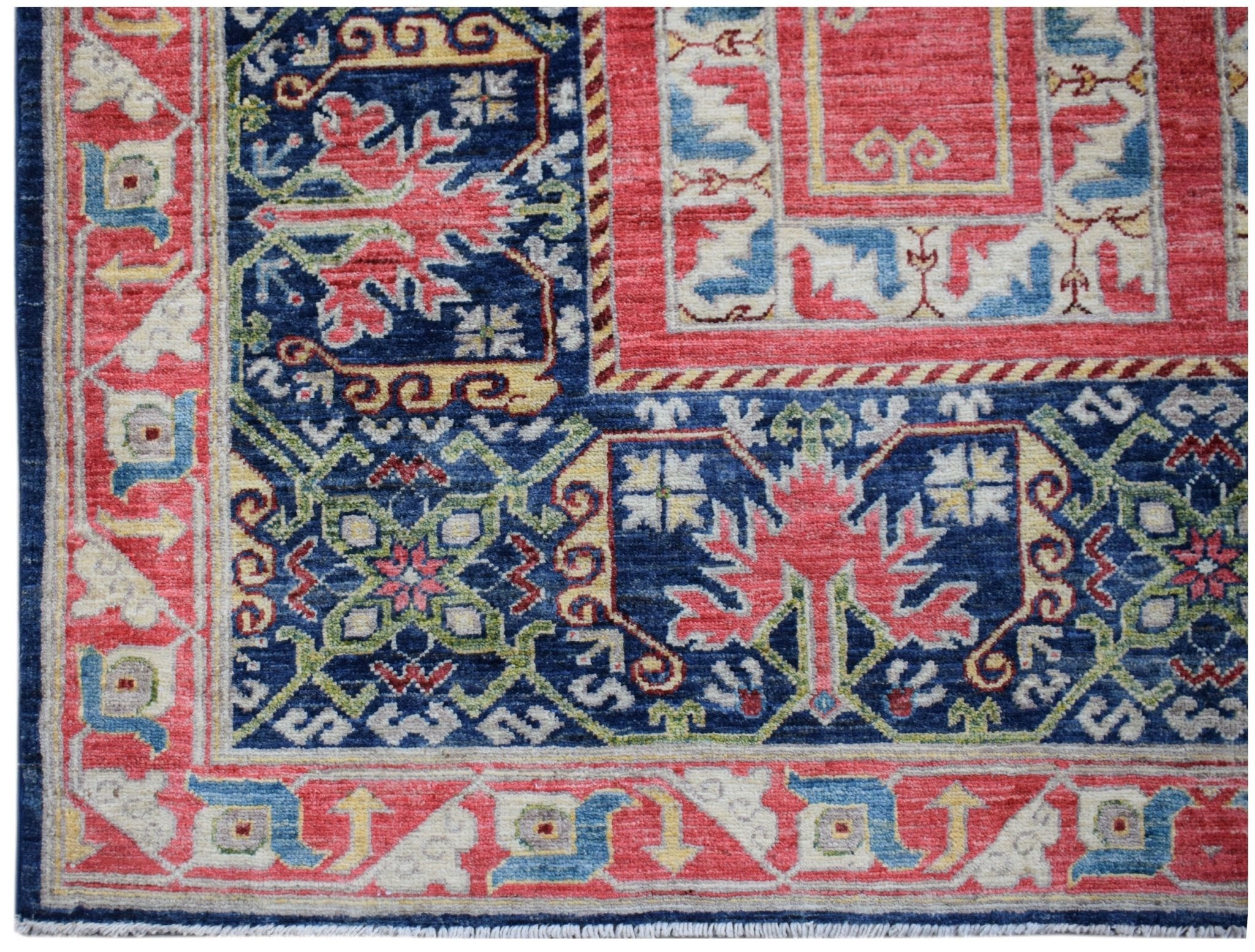 Handwoven Afghan Chobi Rug | 242 x 170 cm | 8' x 5'7" - Najaf Rugs & Textile