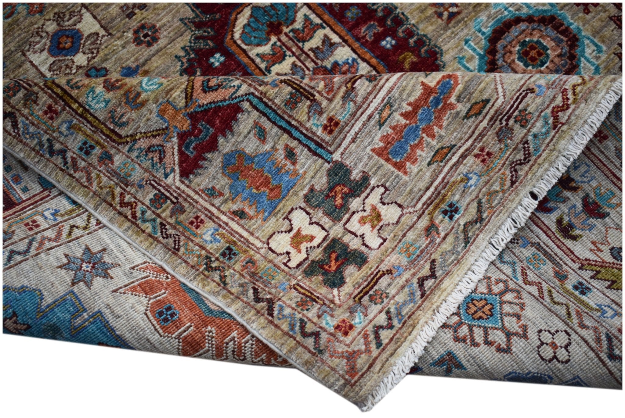 Handwoven Afghan Chobi Rug | 242 x 173 cm | 8' x 5'8" - Najaf Rugs & Textile