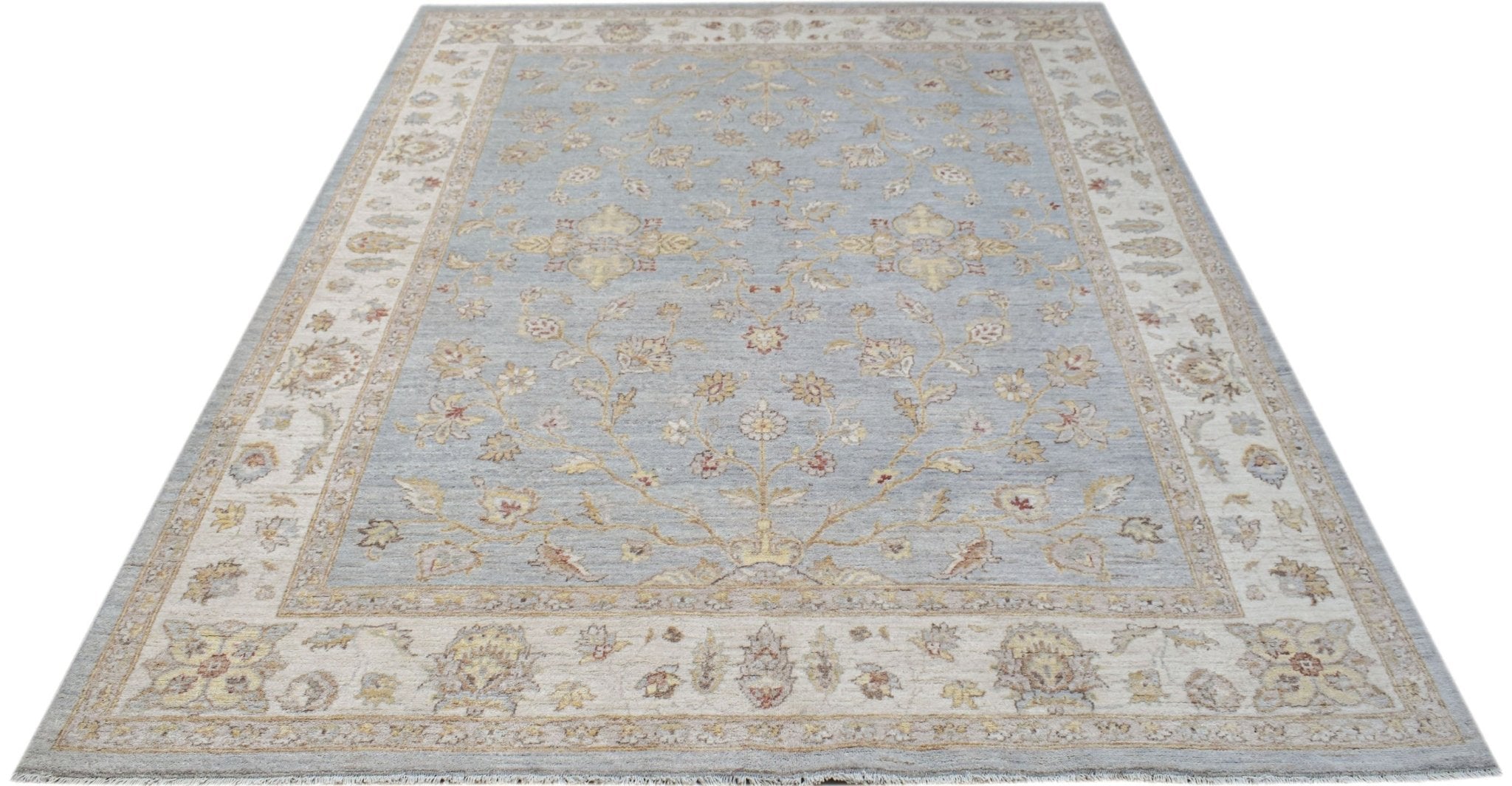 Handwoven Afghan Chobi Rug | 242 x 196 cm | 8' x 6'6" - Najaf Rugs & Textile