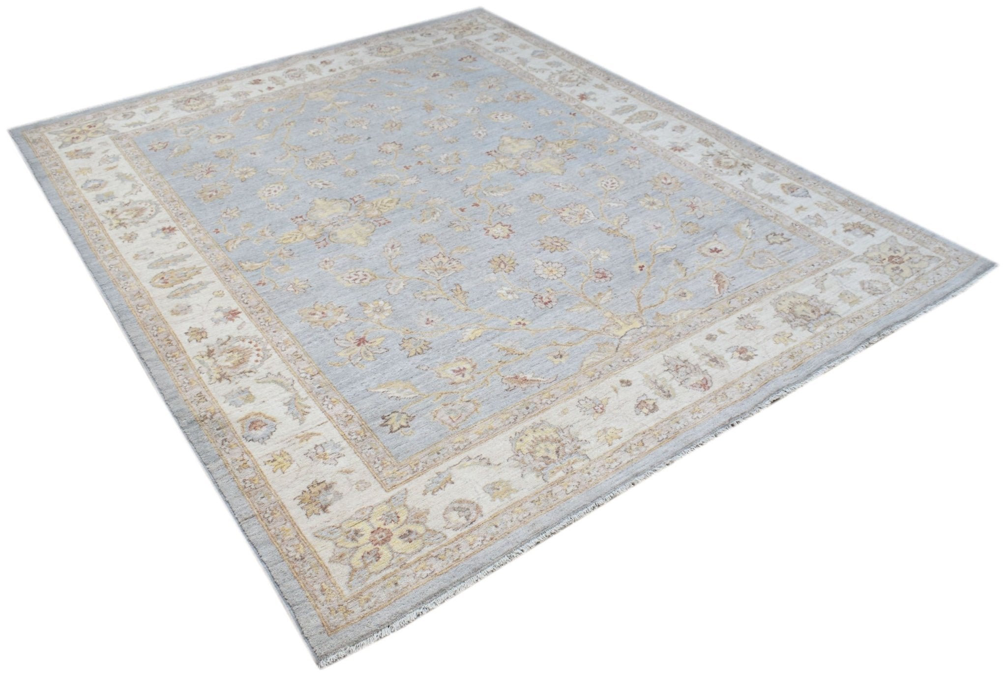 Handwoven Afghan Chobi Rug | 242 x 196 cm | 8' x 6'6" - Najaf Rugs & Textile