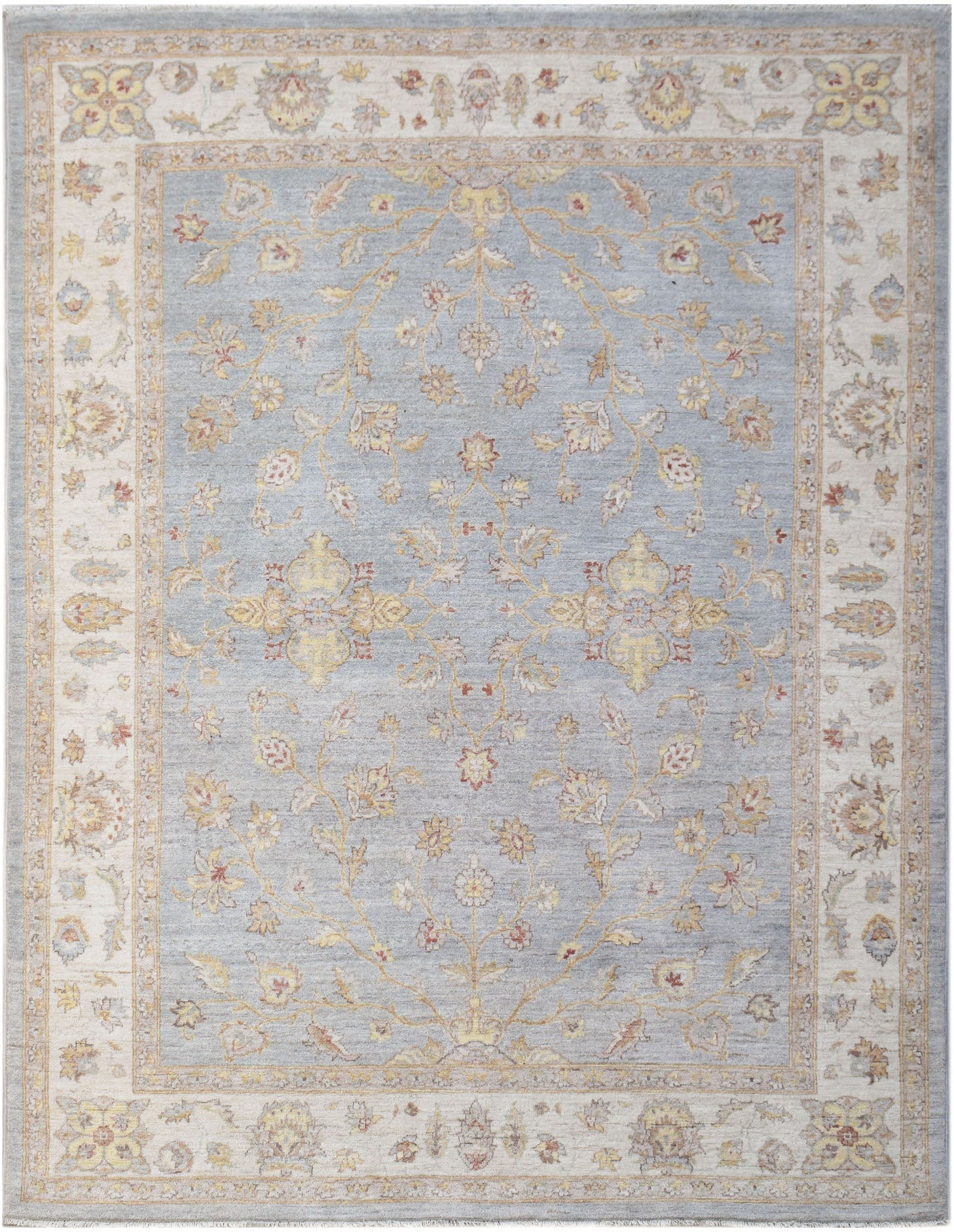 Handwoven Afghan Chobi Rug | 242 x 196 cm | 8' x 6'6" - Najaf Rugs & Textile