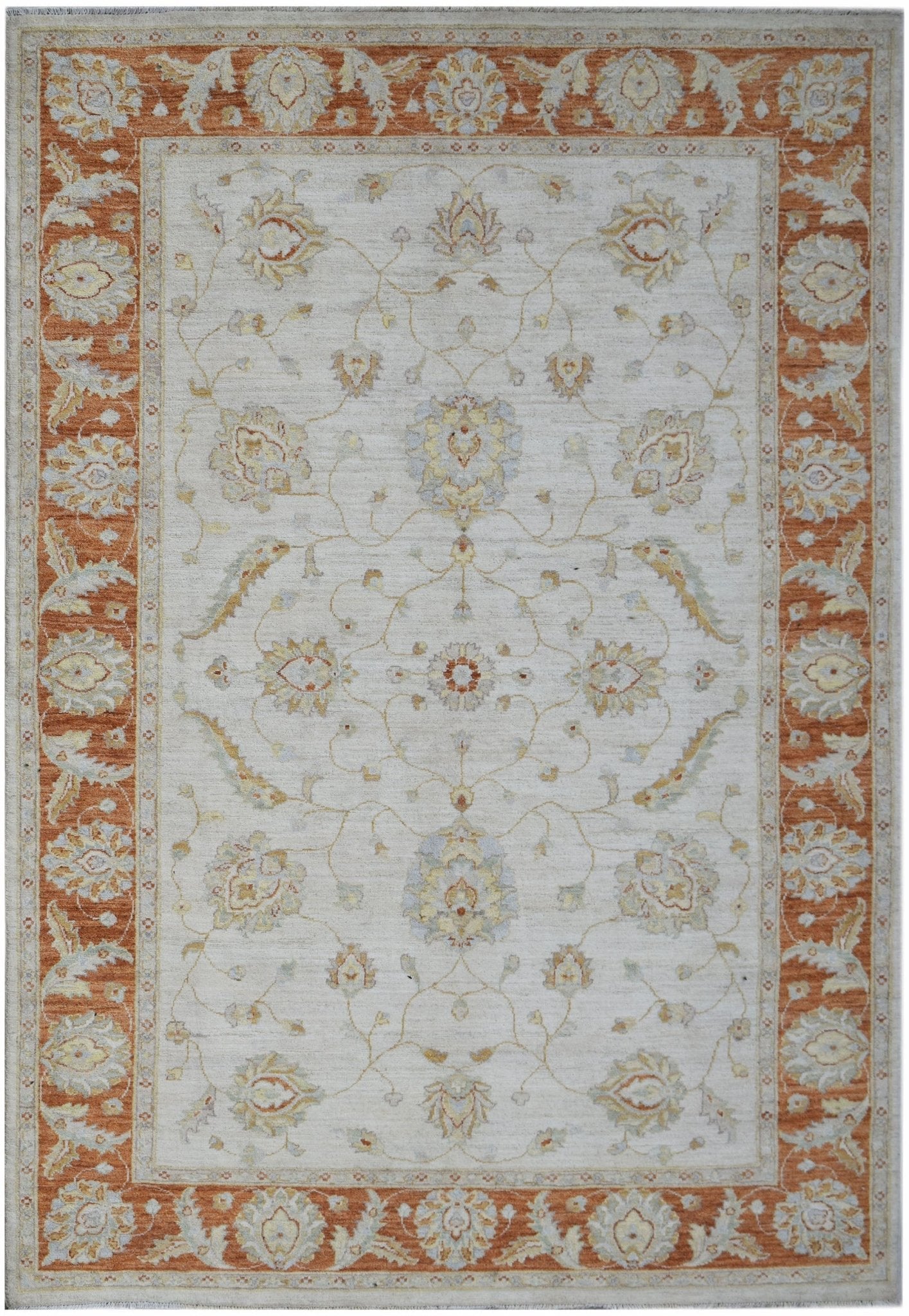 Handwoven Afghan Chobi Rug | 243 x 168 cm | 8' x 5'7" - Najaf Rugs & Textile