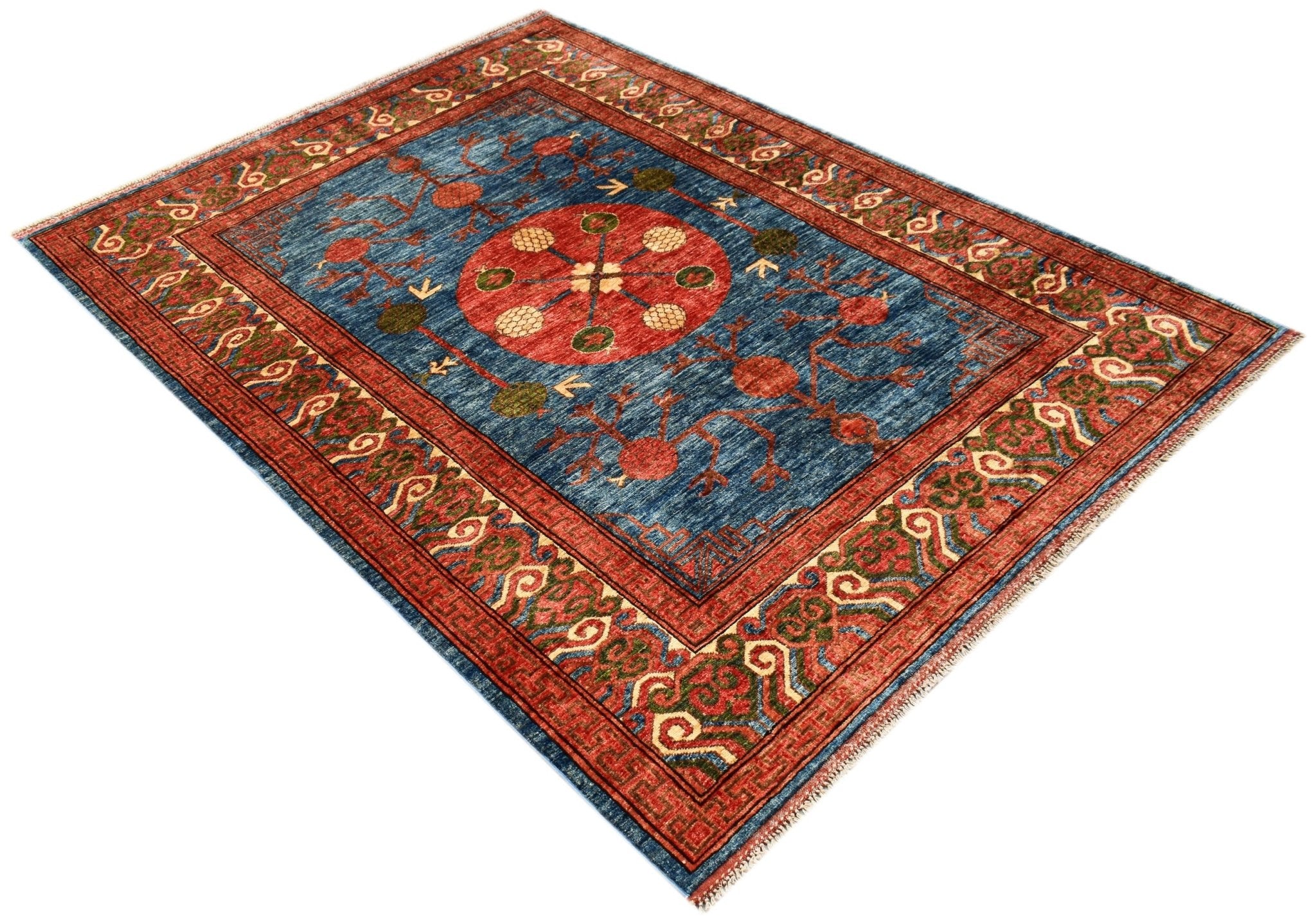 Handwoven Afghan Chobi Rug | 247 x 182 cm | 8'1" x 6' - Najaf Rugs & Textile