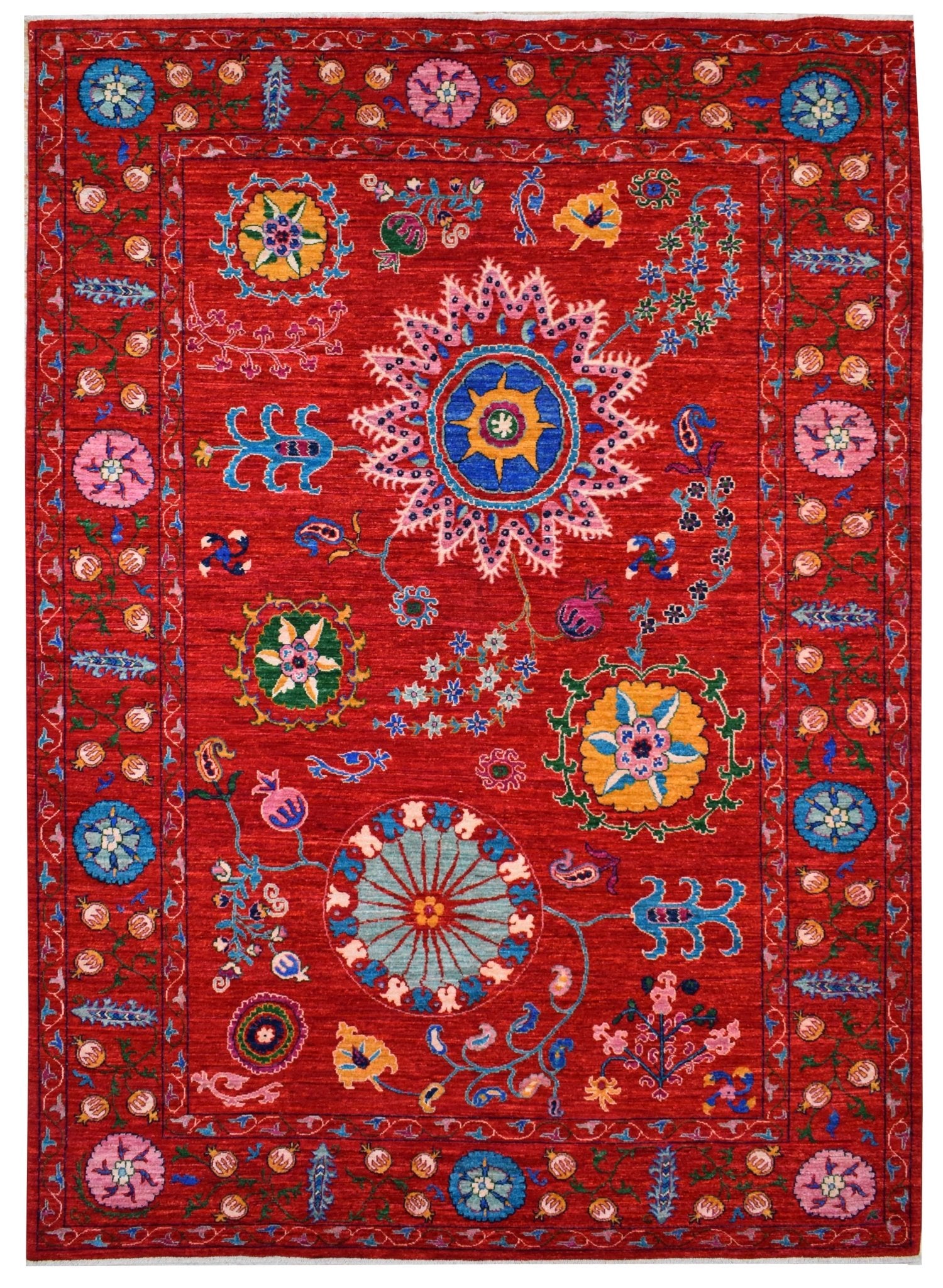 Handwoven Afghan Chobi Rug | 274 x 200 cm | 8'9" x 6'5" - Najaf Rugs & Textile