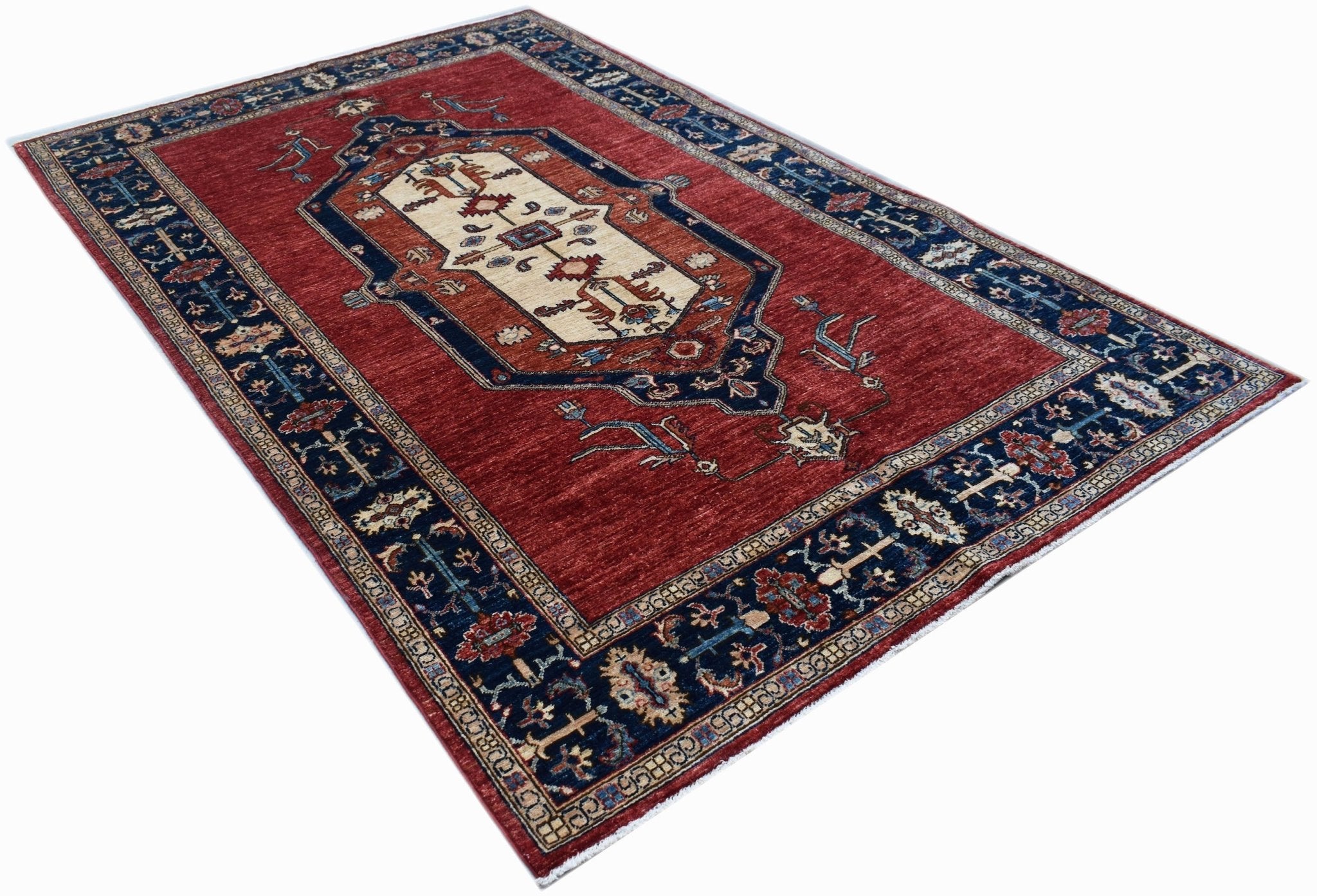 Handwoven Afghan Chobi Rug | 282 x 176 cm | 9'3" x 5'10" - Najaf Rugs & Textile