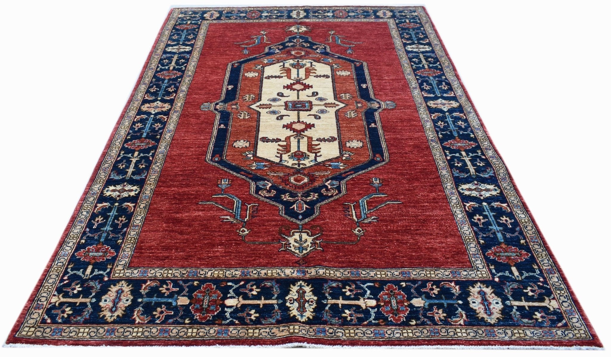 Handwoven Afghan Chobi Rug | 282 x 176 cm | 9'3" x 5'10" - Najaf Rugs & Textile