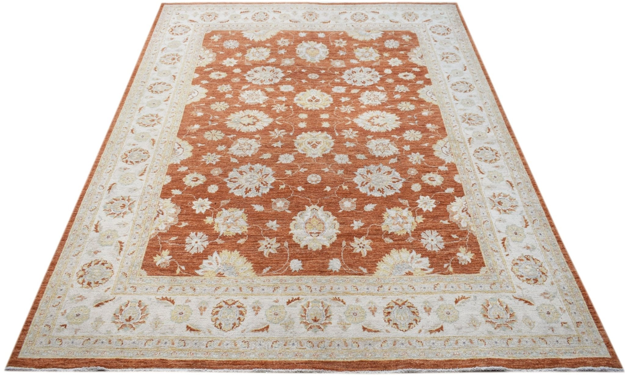 Handwoven Afghan Chobi Rug | 285 x 238 cm | 9'5" x 7'7" - Najaf Rugs & Textile