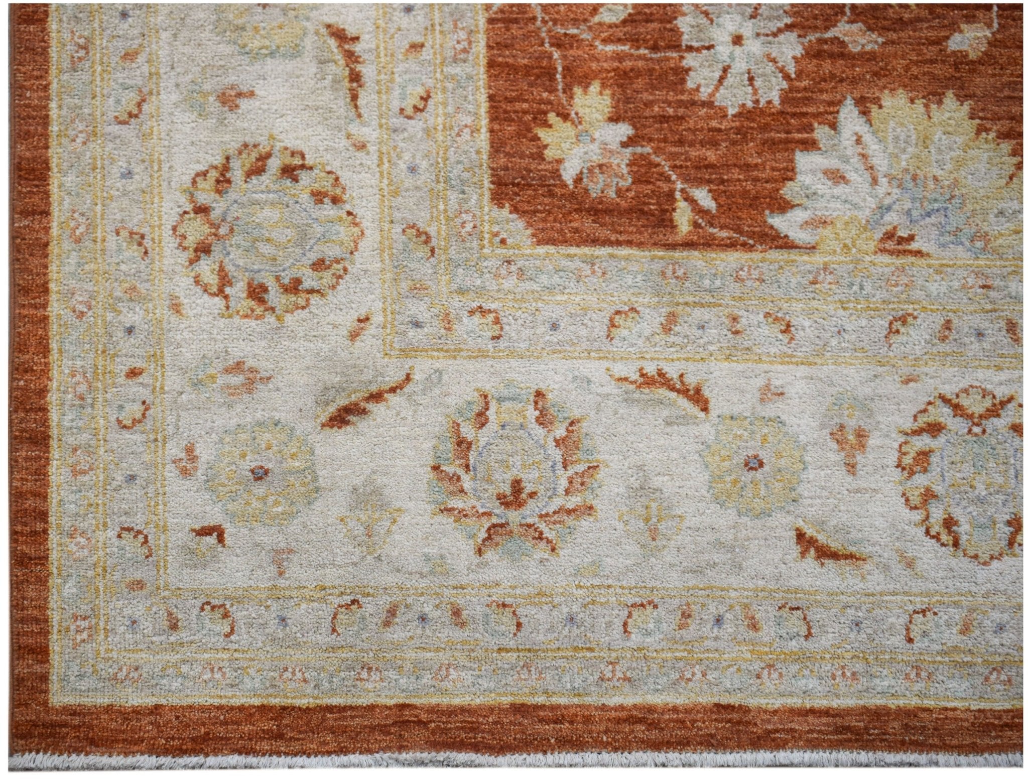 Handwoven Afghan Chobi Rug | 285 x 238 cm | 9'5" x 7'7" - Najaf Rugs & Textile