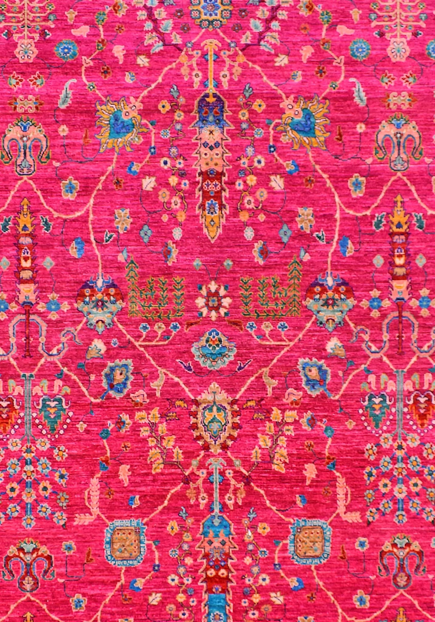 Handwoven Afghan Chobi Rug | 286 x 202 cm | 9'3" x 6'6" - Najaf Rugs & Textile