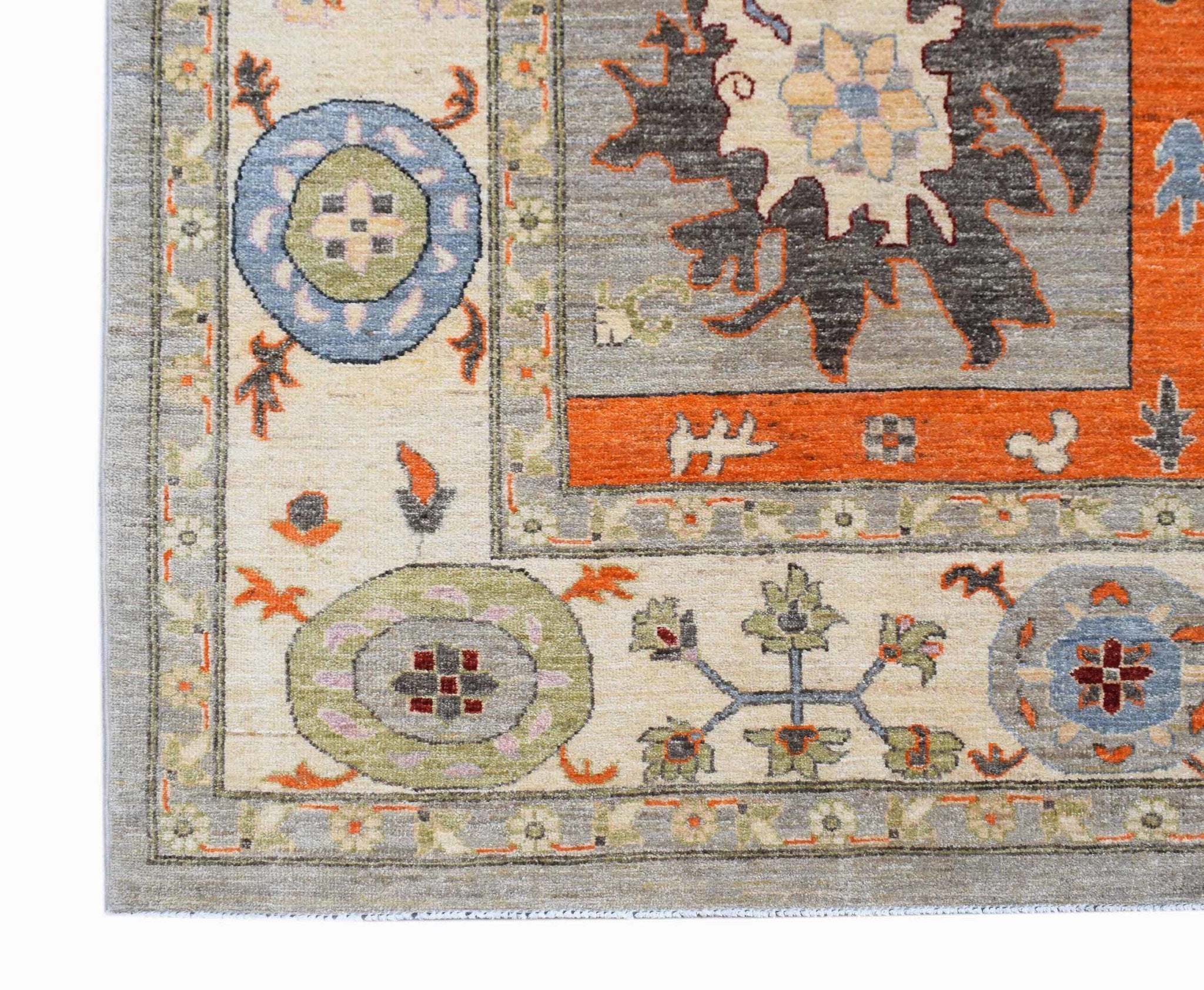 Handwoven Afghan Chobi Rug | 301 x 238 cm | 9'11" x 7'10" - Najaf Rugs & Textile