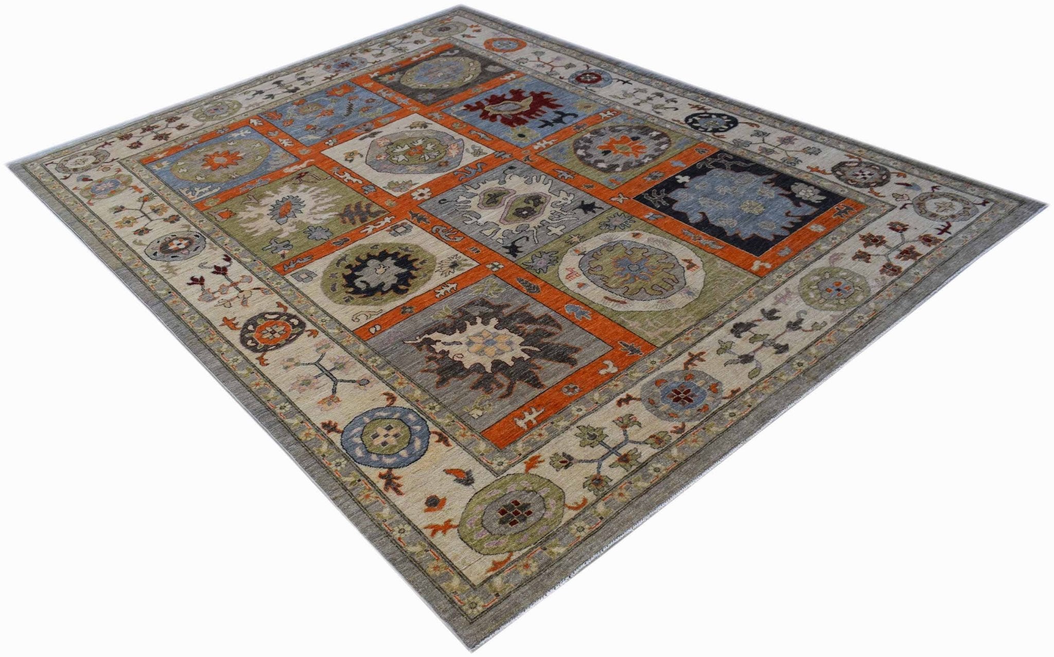 Handwoven Afghan Chobi Rug | 301 x 238 cm | 9'11" x 7'10" - Najaf Rugs & Textile