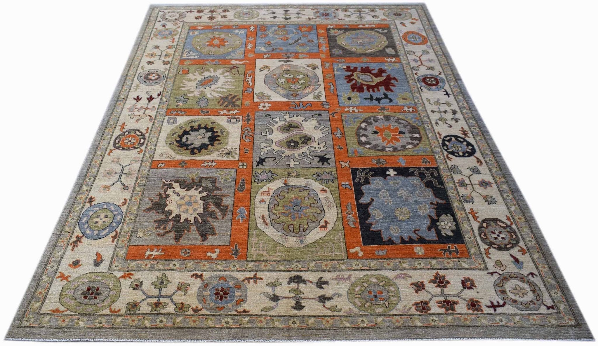 Handwoven Afghan Chobi Rug | 301 x 238 cm | 9'11" x 7'10" - Najaf Rugs & Textile