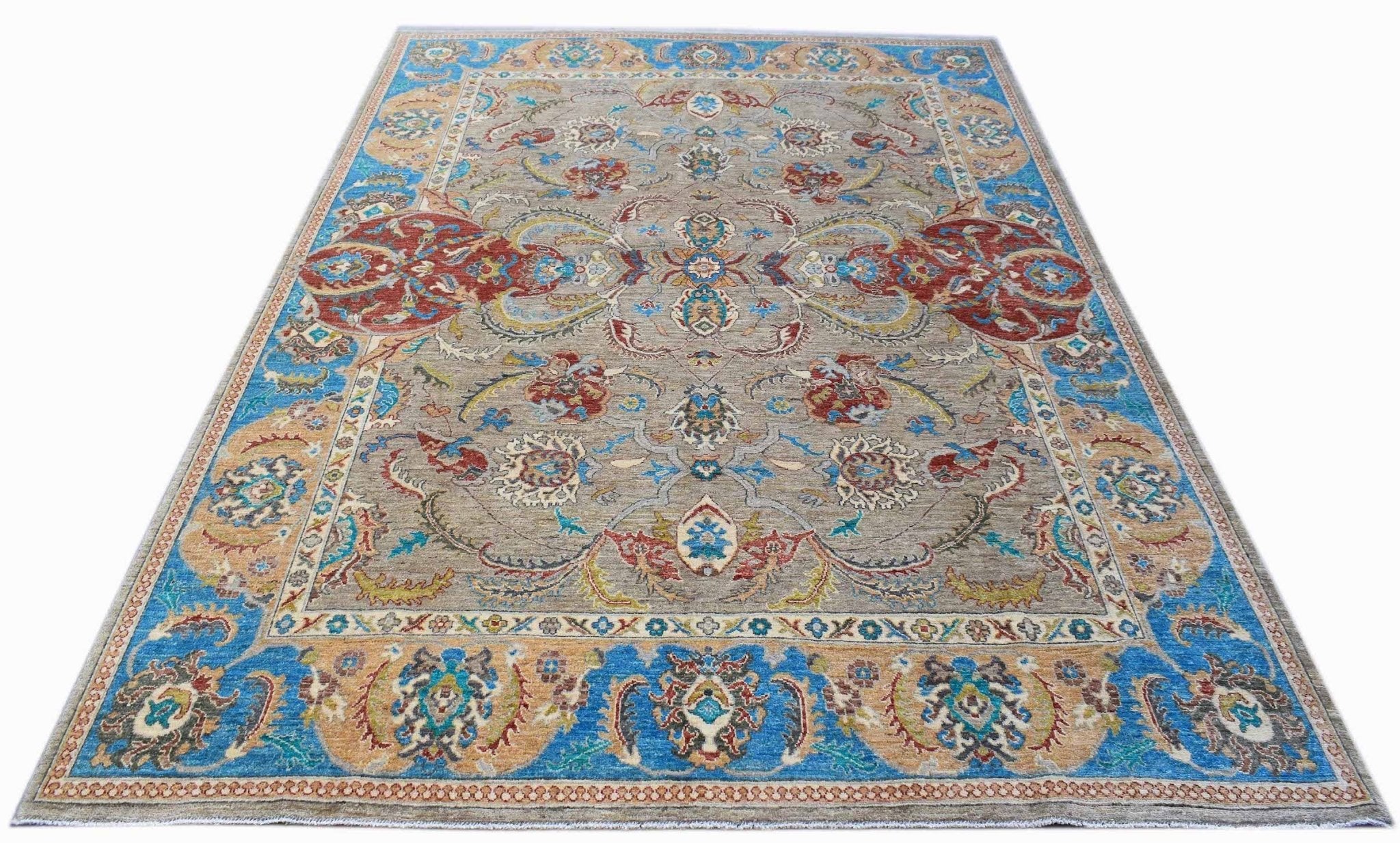 Handwoven Afghan Chobi Rug | 301 x 247 cm | 9'10" x 8'1" - Najaf Rugs & Textile