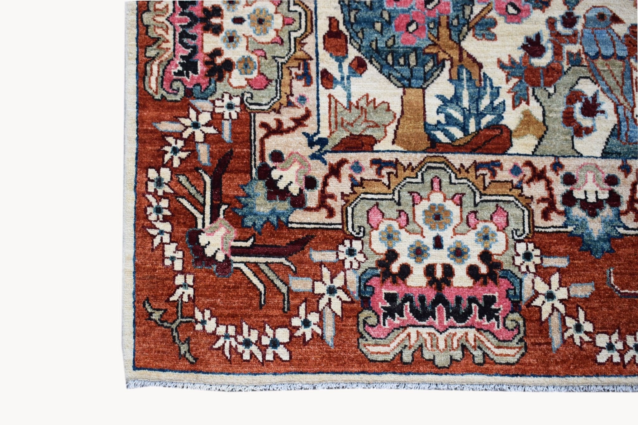 Handwoven Afghan Chobi Rug | 302 x 201 cm | 9'11" x 6'7" - Najaf Rugs & Textile