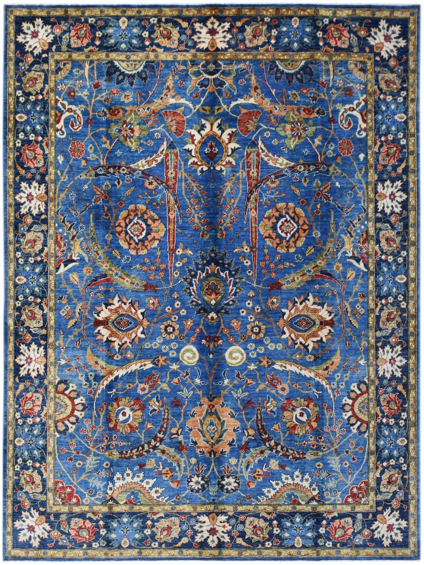 Handwoven Afghan Chobi Rug | 303 x 236 cm | 9'11" x 7'9" - Najaf Rugs & Textile