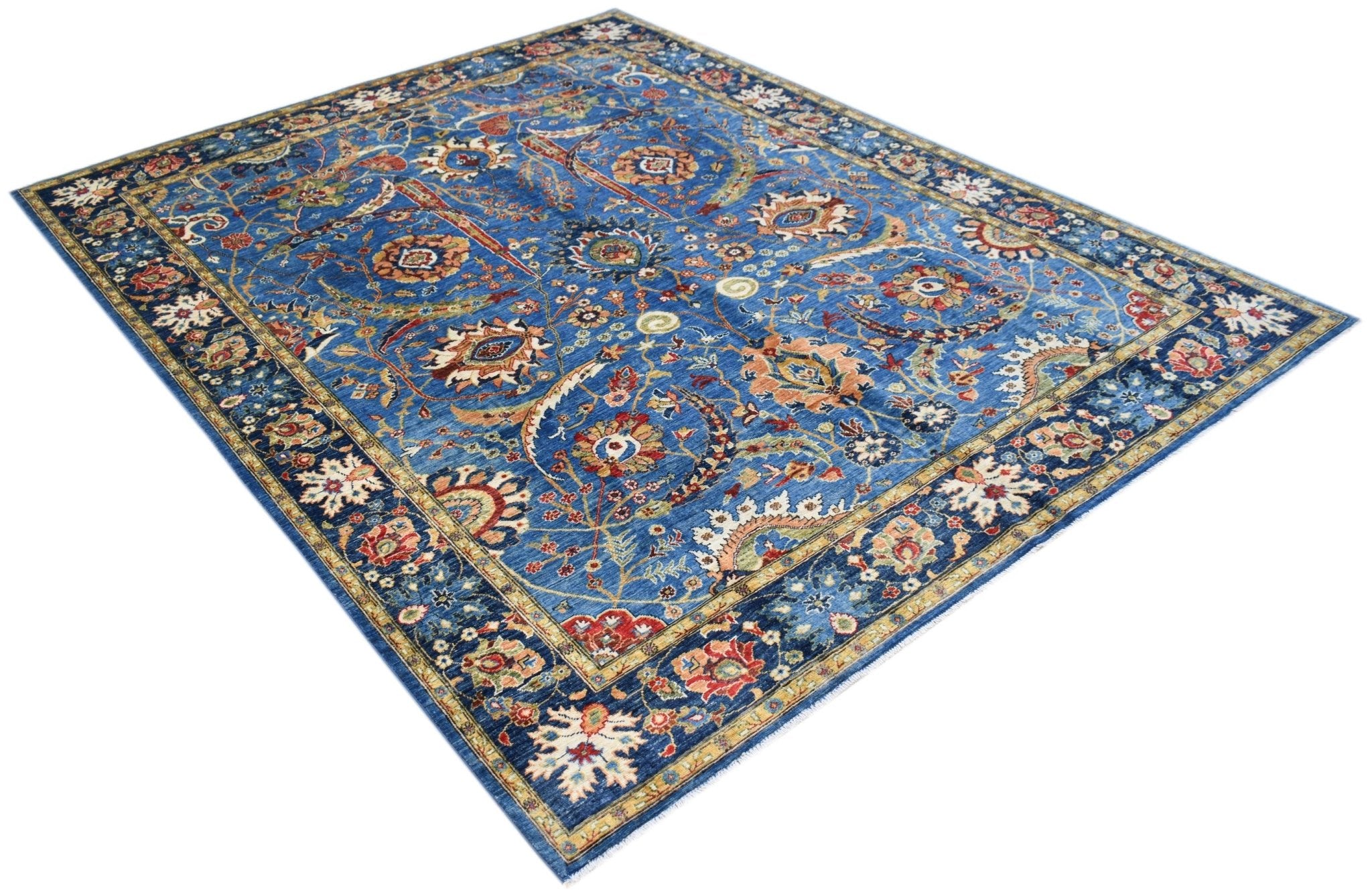 Handwoven Afghan Chobi Rug | 303 x 236 cm | 9'11" x 7'9" - Najaf Rugs & Textile