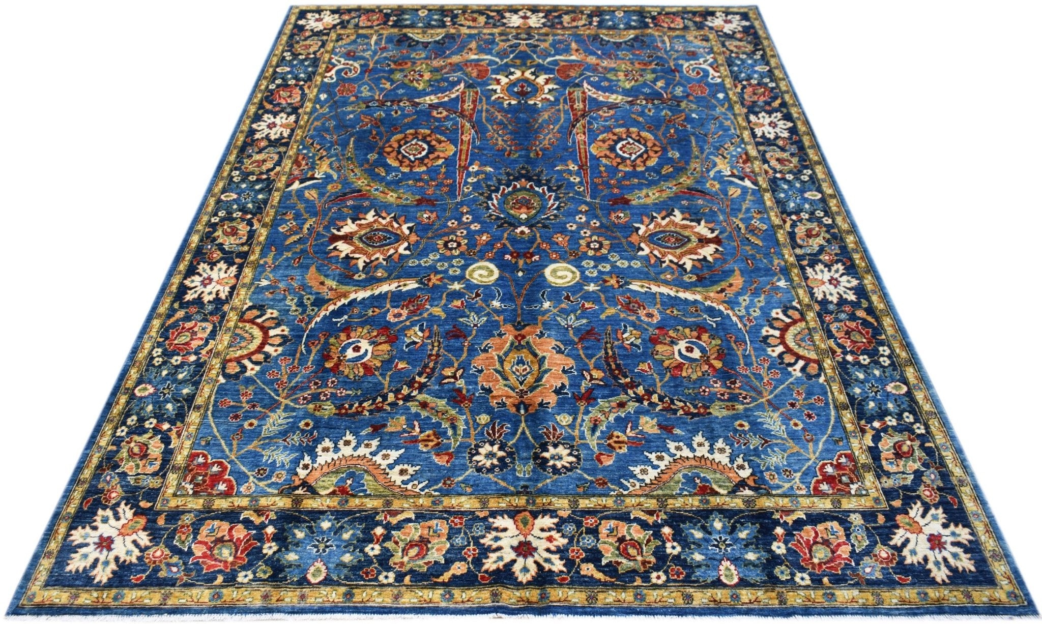 Handwoven Afghan Chobi Rug | 303 x 236 cm | 9'11" x 7'9" - Najaf Rugs & Textile