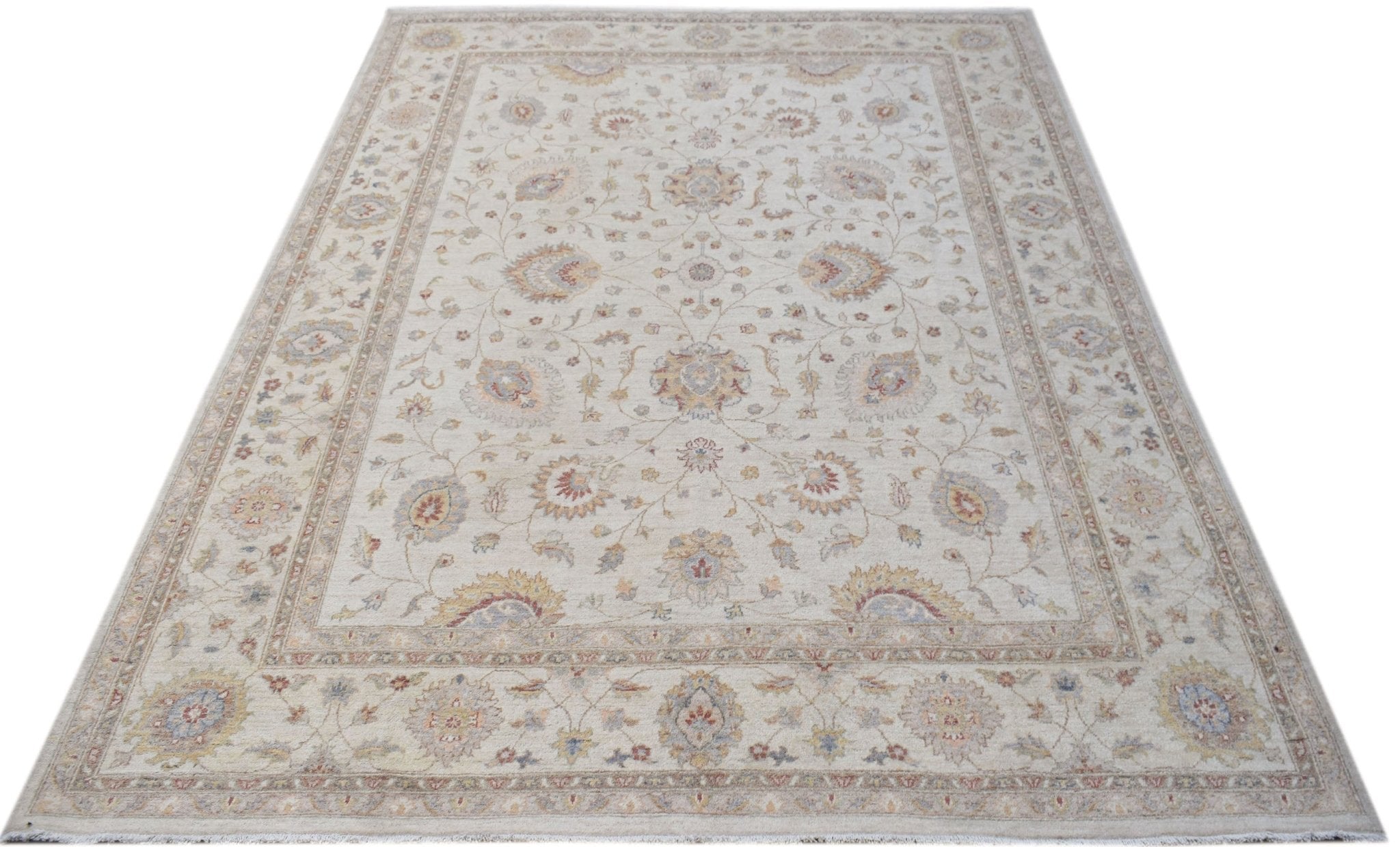 Handwoven Afghan Chobi Rug | 303 x 244 cm | 9'11" x 8' - Najaf Rugs & Textile