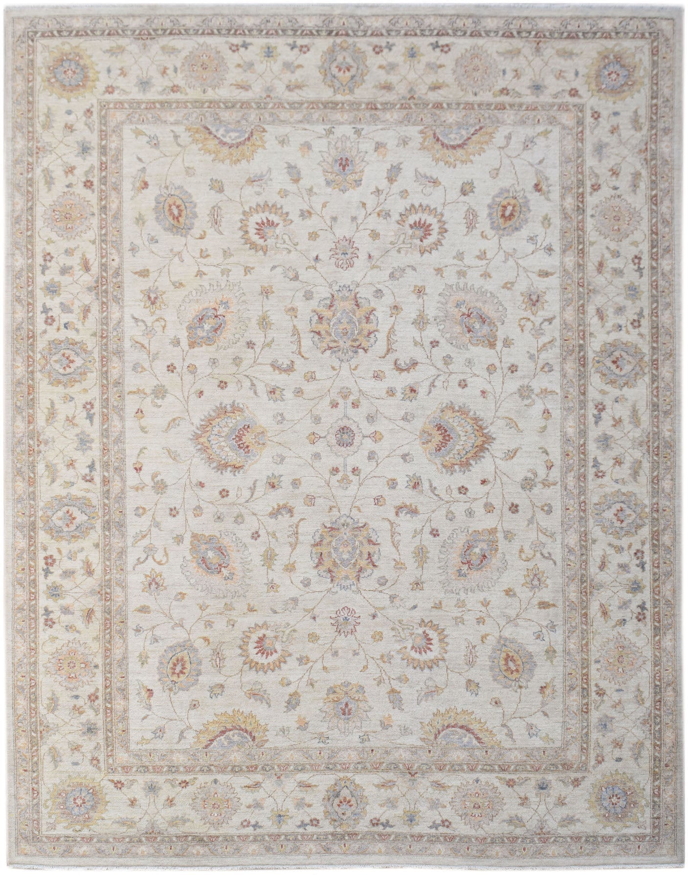 Handwoven Afghan Chobi Rug | 303 x 244 cm | 9'11" x 8' - Najaf Rugs & Textile