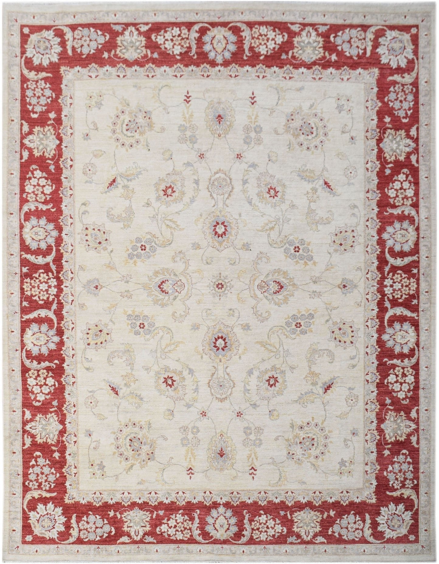 Handwoven Afghan Chobi Rug | 305 x 241 cm | 10' x 8' - Najaf Rugs & Textile