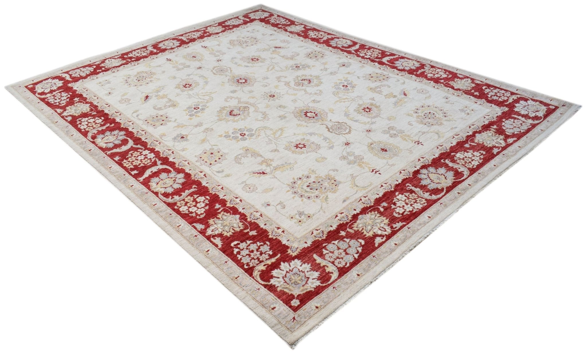 Handwoven Afghan Chobi Rug | 310 x 244 cm | 10'2" x 8' - Najaf Rugs & Textile