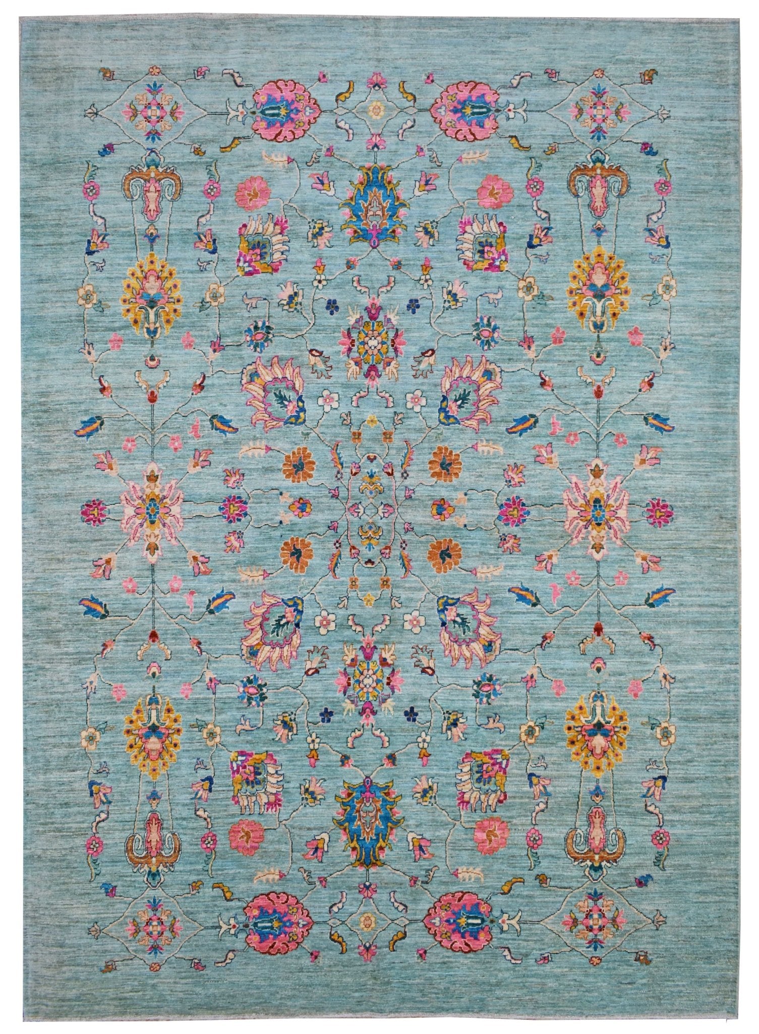 Handwoven Afghan Chobi Rug | 317 x 242 cm | 10'4" x 7'9" - Najaf Rugs & Textile