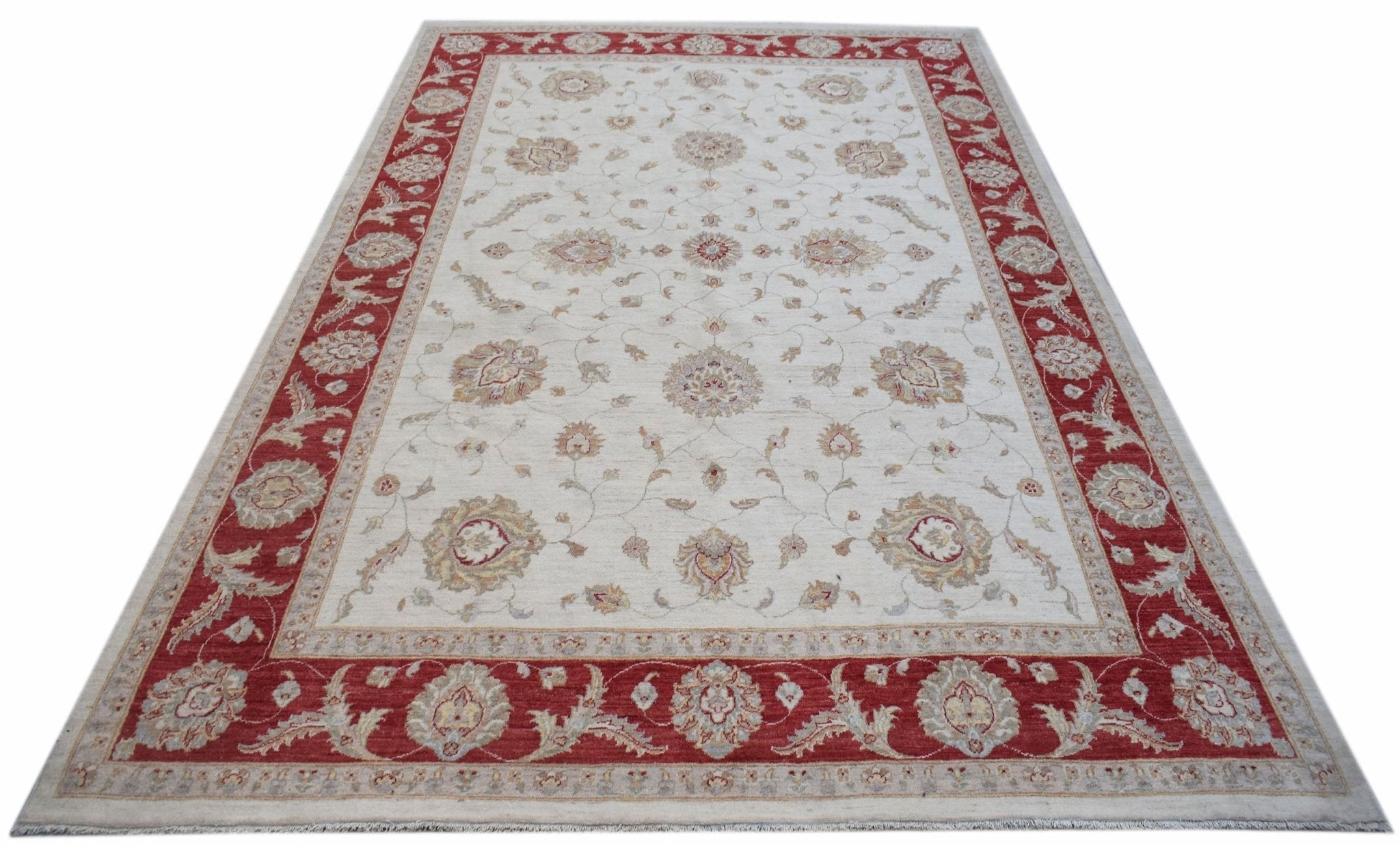 Handwoven Afghan Chobi Rug | 354 x 245 cm | 11'8" x 8' - Najaf Rugs & Textile