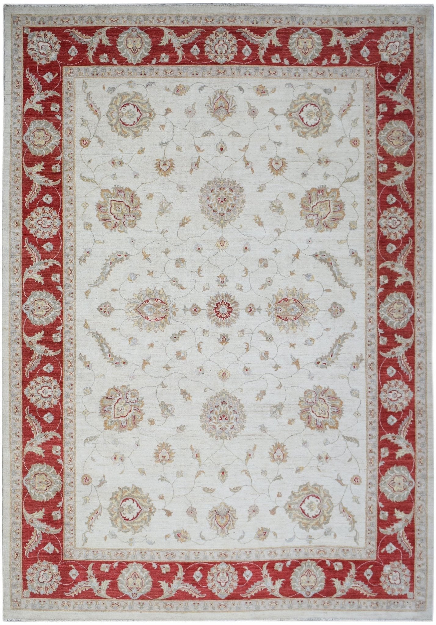 Handwoven Afghan Chobi Rug | 354 x 245 cm | 11'8" x 8' - Najaf Rugs & Textile