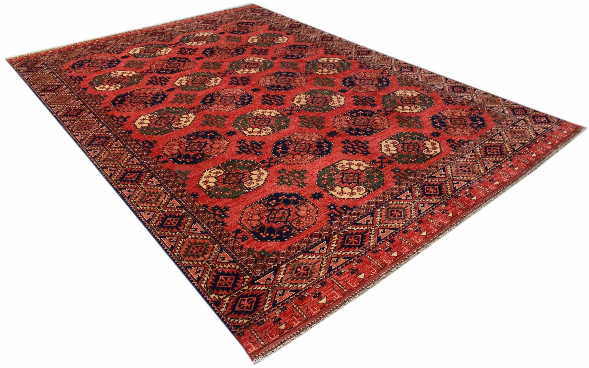 Handwoven Afghan Chobi Rug | 425 x 307 cm | 14' x 10'1" - Najaf Rugs & Textile