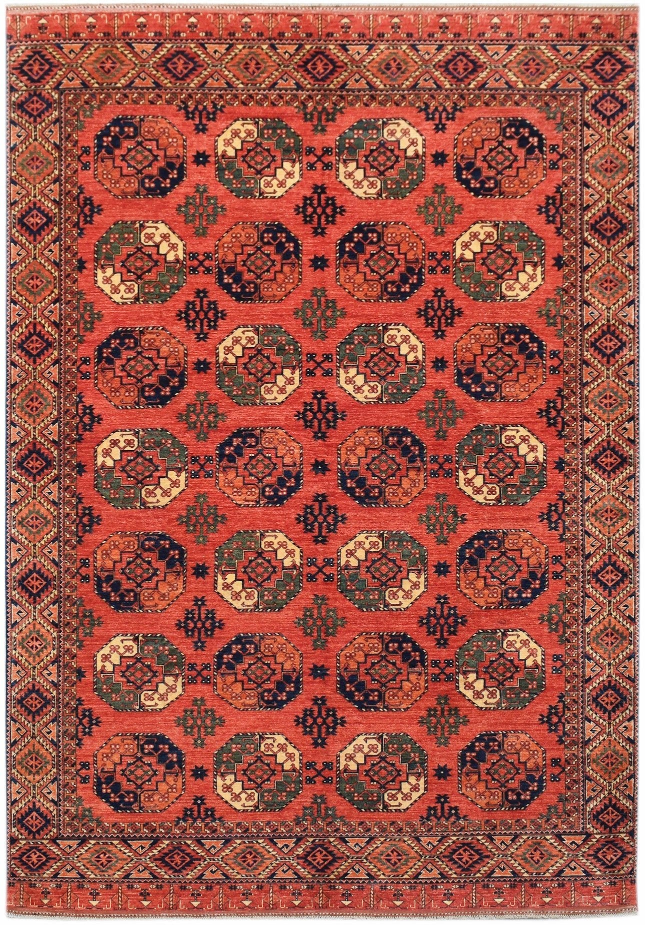 Handwoven Afghan Chobi Rug | 425 x 307 cm | 14' x 10'1" - Najaf Rugs & Textile