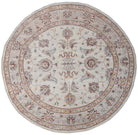 Handwoven Afghan Circular Chobi Rug | 209 x 208 cm | 6'10" x 6'10" - Najaf Rugs & Textile