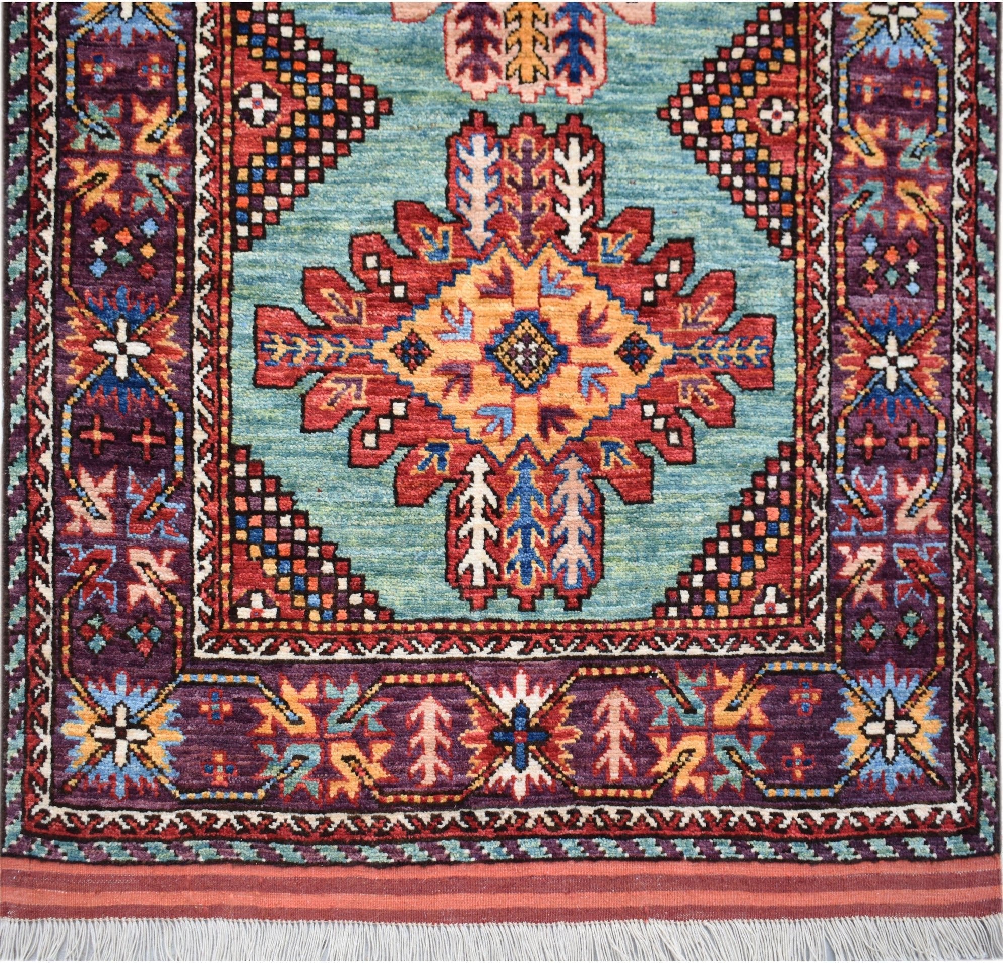 Handwoven Afghan Herati Chobi Hallway Runner | 316 x 85 cm | 10'5" x 2'9" - Najaf Rugs & Textile