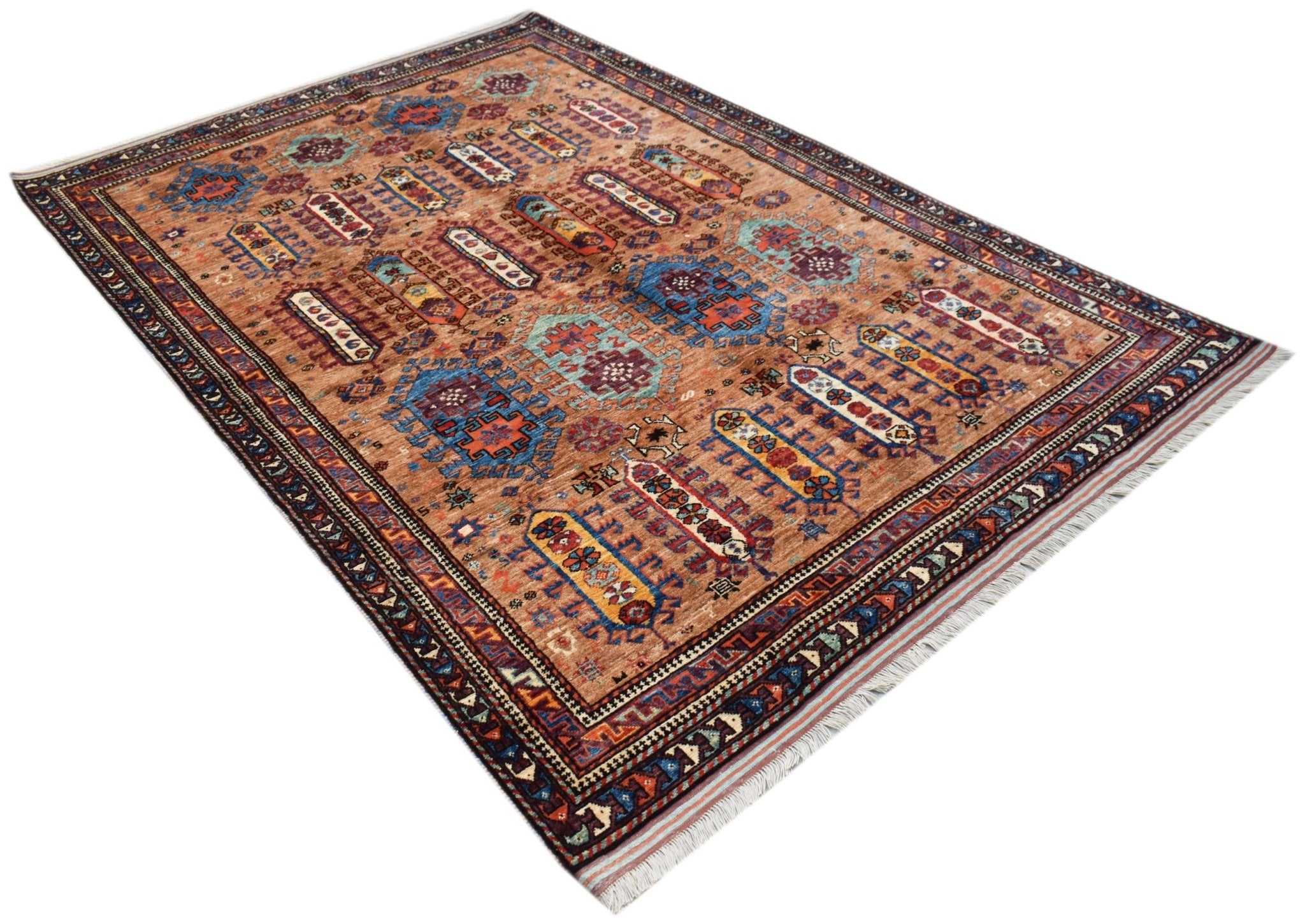 Handwoven Afghan Herati Chobi Rug | 242 x 167 cm | 8' x 5'6" - Najaf Rugs & Textile