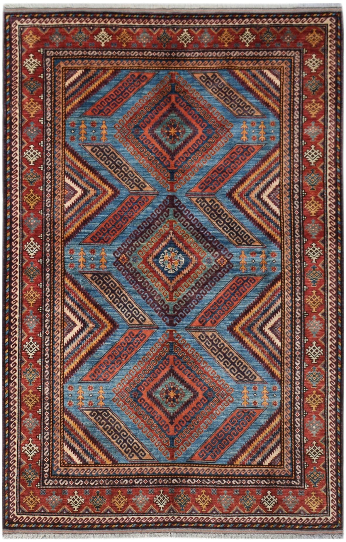 Handwoven Afghan Herati Chobi Rug | 328 x 216 cm | 10'9" x 7'1" - Najaf Rugs & Textile