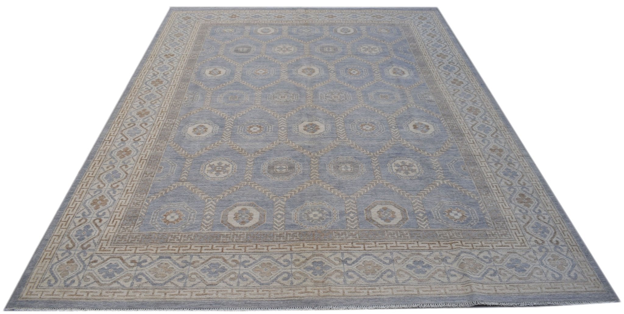 Handwoven Chobi Khotan Rug | 357 x 271 cm | 11'8" x 8'10" - Najaf Rugs & Textile