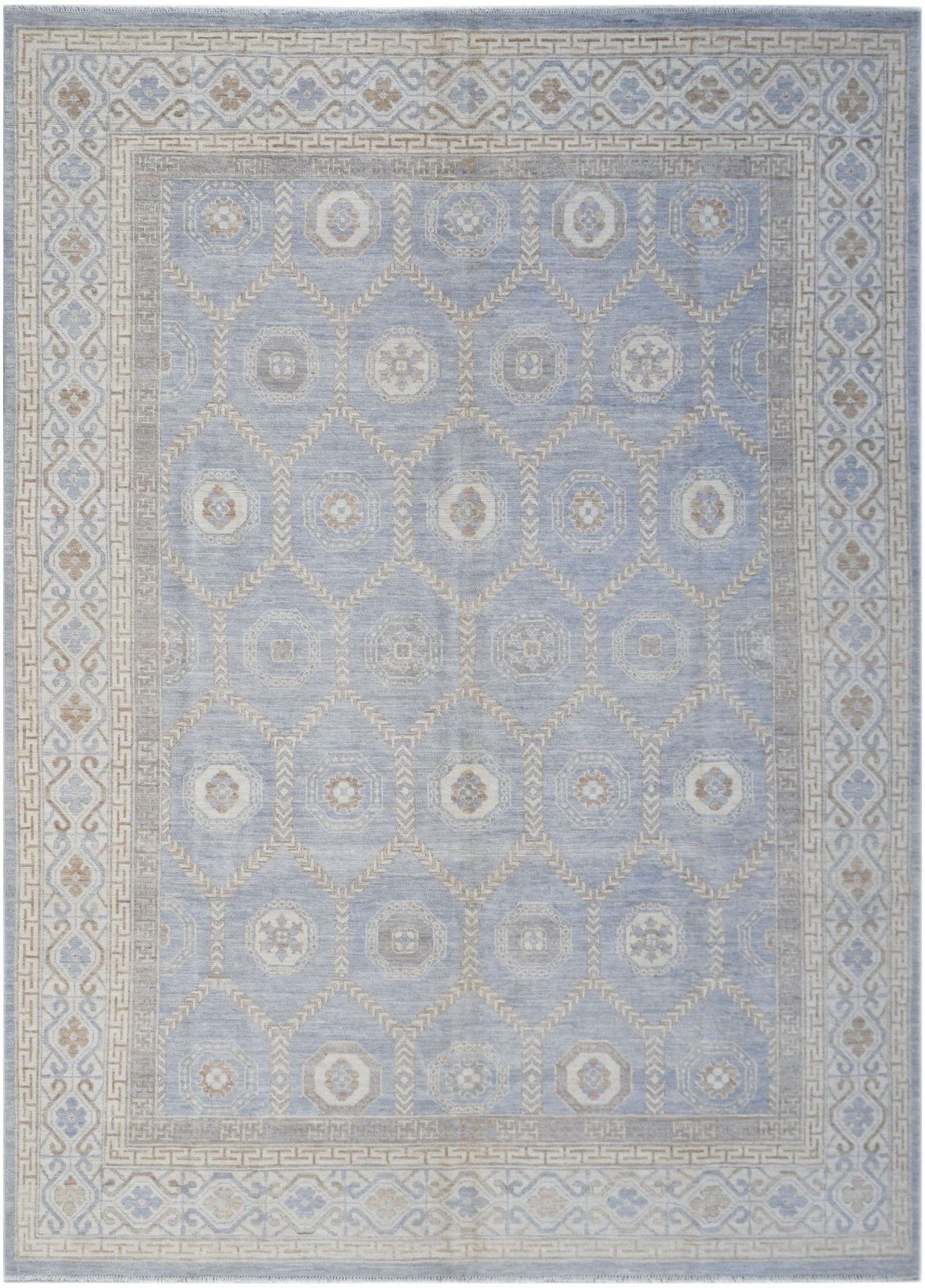 Handwoven Chobi Khotan Rug | 357 x 271 cm | 11'8" x 8'10" - Najaf Rugs & Textile