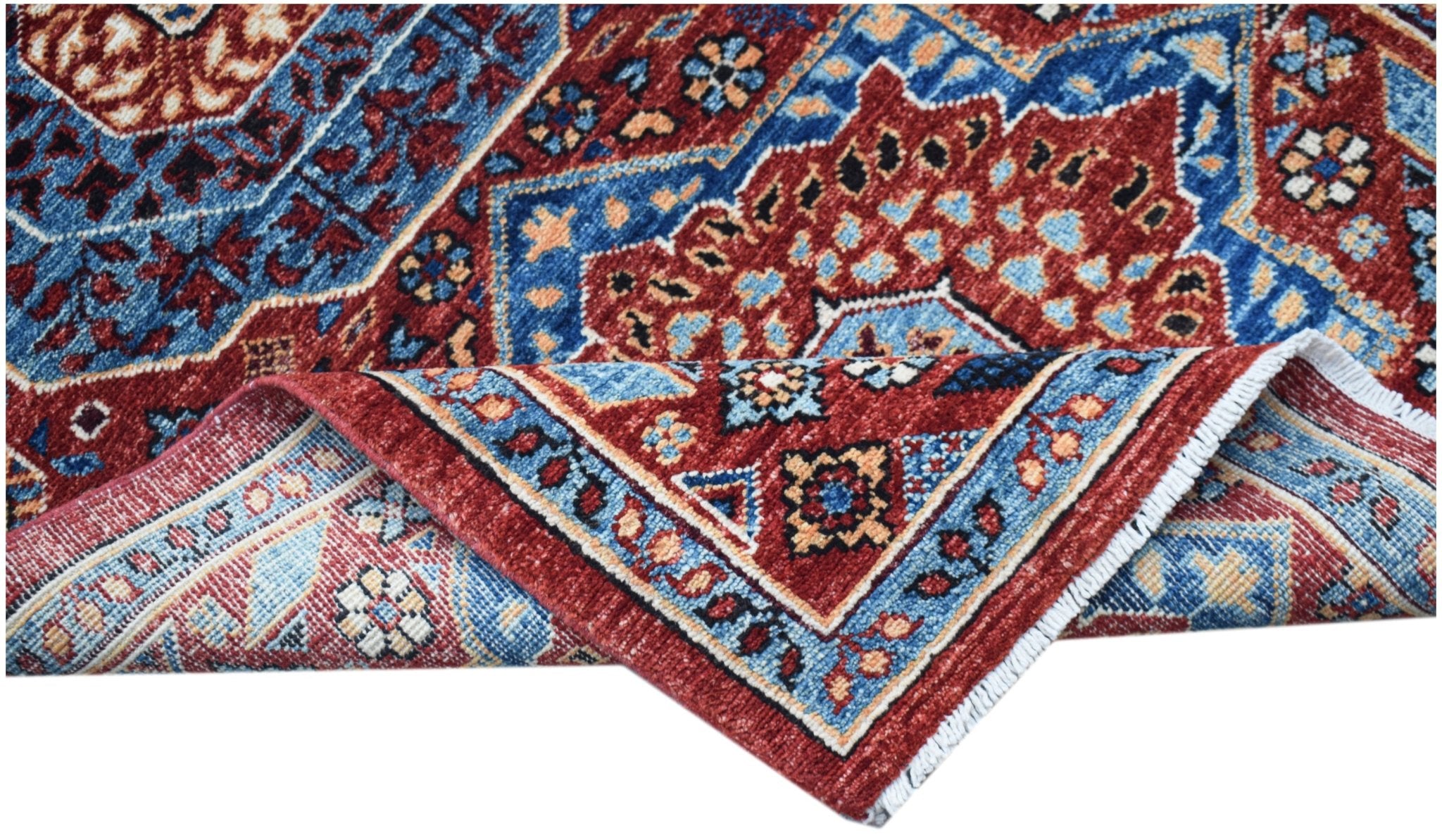 Handwoven Mamluk Chobi Hallway Runner | 234 x 80 cm | 7'8" x 2'8" - Najaf Rugs & Textile