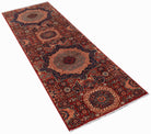 Handwoven Mamluk Chobi Hallway Runner | 240 x 77 cm | 7'11" x 2'6" - Najaf Rugs & Textile