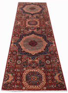 Handwoven Mamluk Chobi Hallway Runner | 240 x 77 cm | 7'11" x 2'6" - Najaf Rugs & Textile